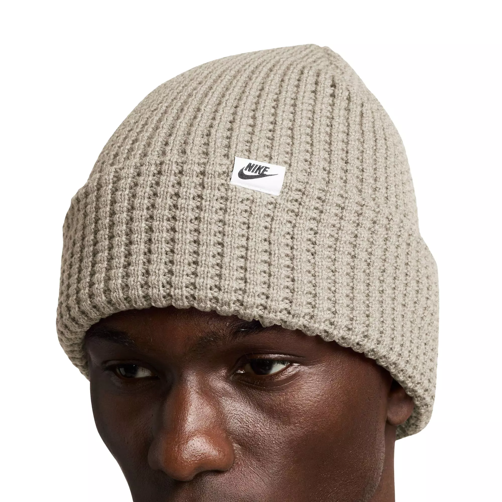 Nike Peak Waffle Knit Beanie - SAIL