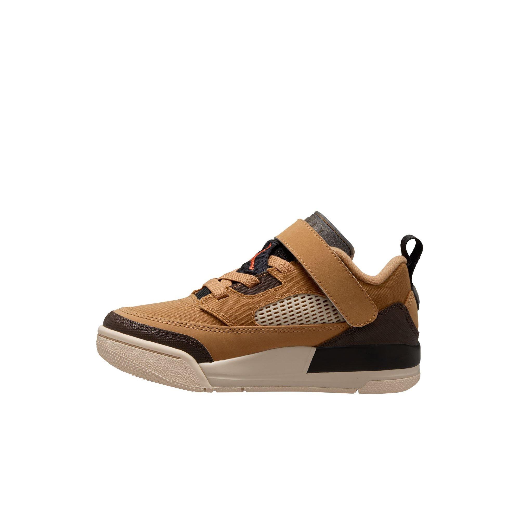 Jordan Spizike Low Preschool Boys' "Flax/Baroque Brown/Black/Sanddrift" Shoe