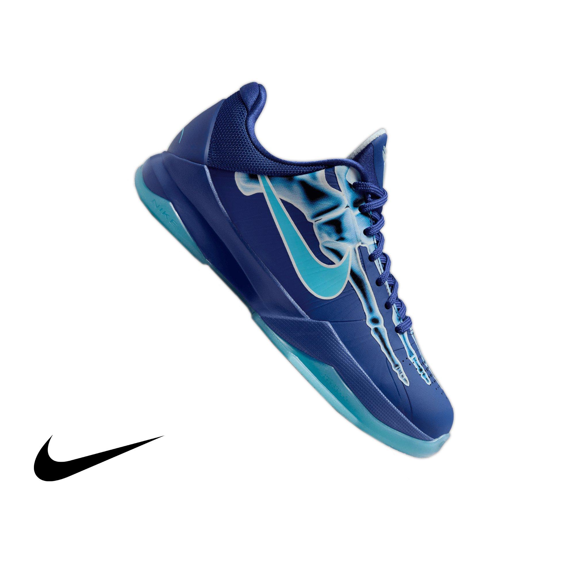 Nike Kobe 5 Protro "X-Ray" Grade School Kids' Basketball Shoe - DEEP ROYAL/BALTIC BLUE/GLACIER BLUE