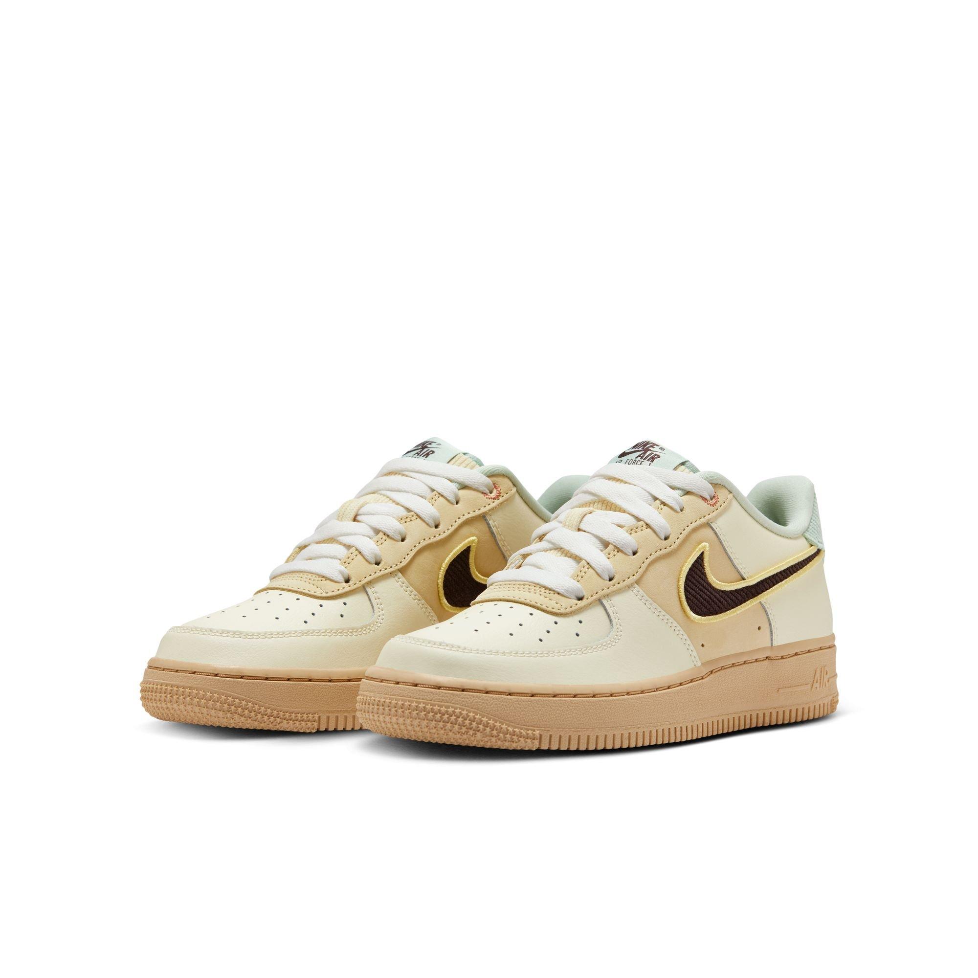 Nike Air Force 1 LV8 Grade School Boys' "Coconut Milk/Baroque Brown/Sesame" Shoe