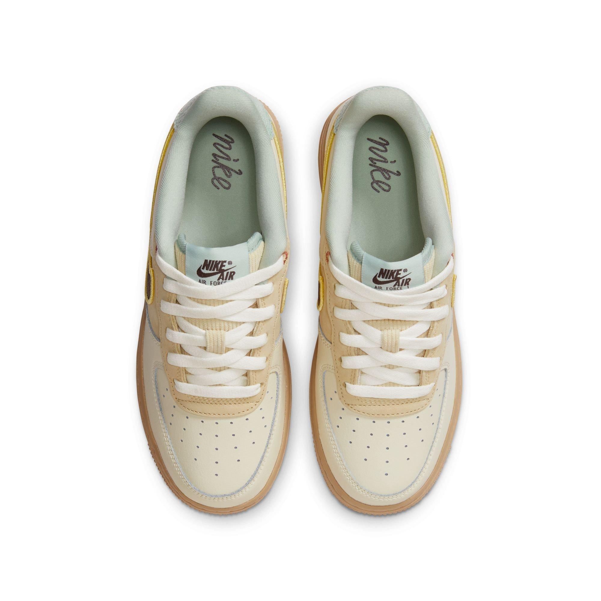 Nike Air Force 1 LV8 Grade School Boys' "Coconut Milk/Baroque Brown/Sesame" Shoe