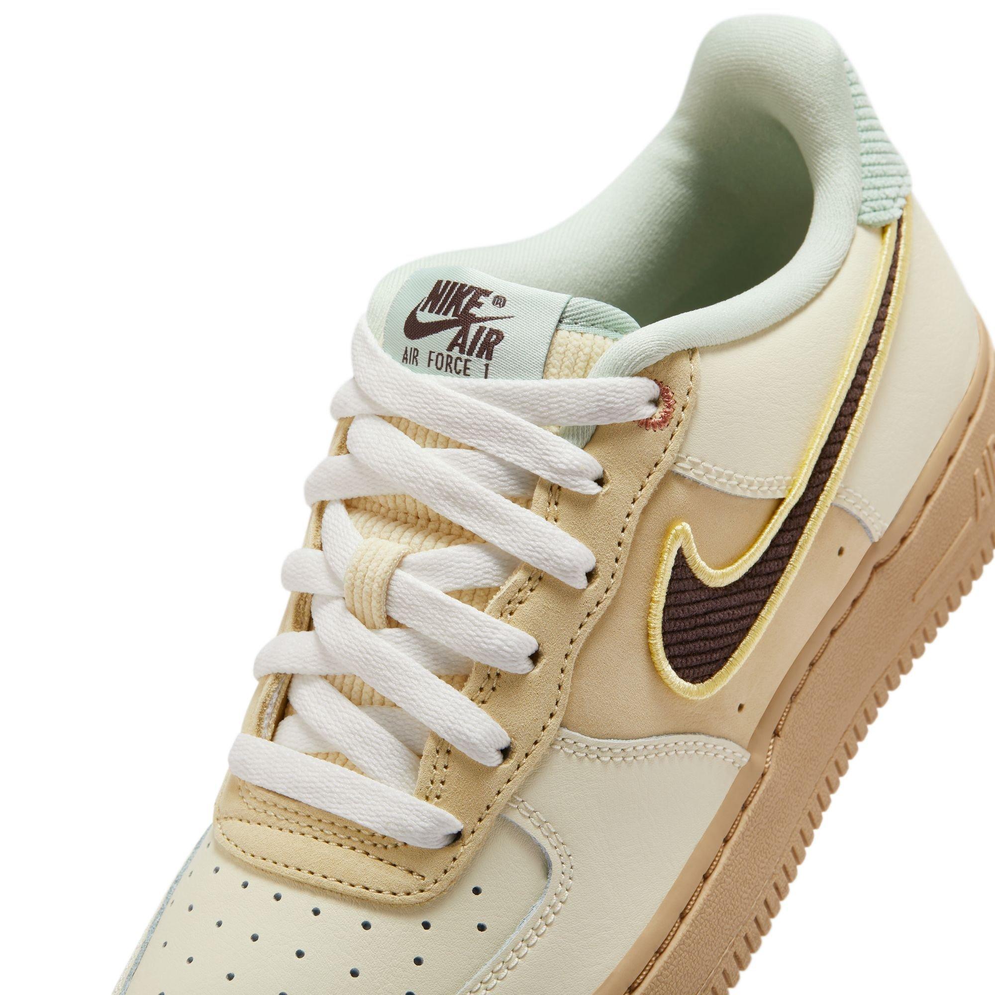 Nike Air Force 1 LV8 Grade School Boys' "Coconut Milk/Baroque Brown/Sesame" Shoe