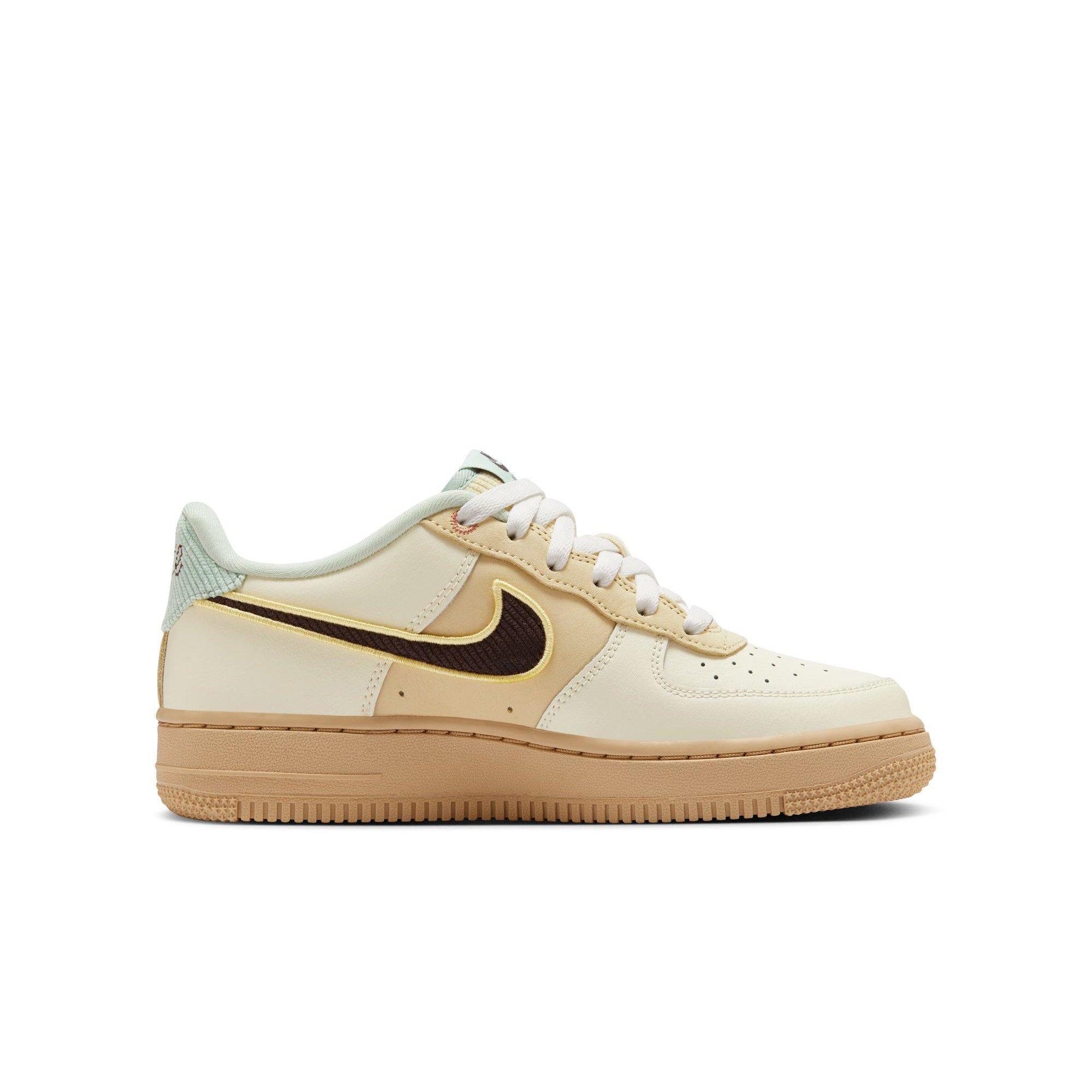 Nike Air Force 1 LV8 Grade School Boys' "Coconut Milk/Baroque Brown/Sesame" Shoe