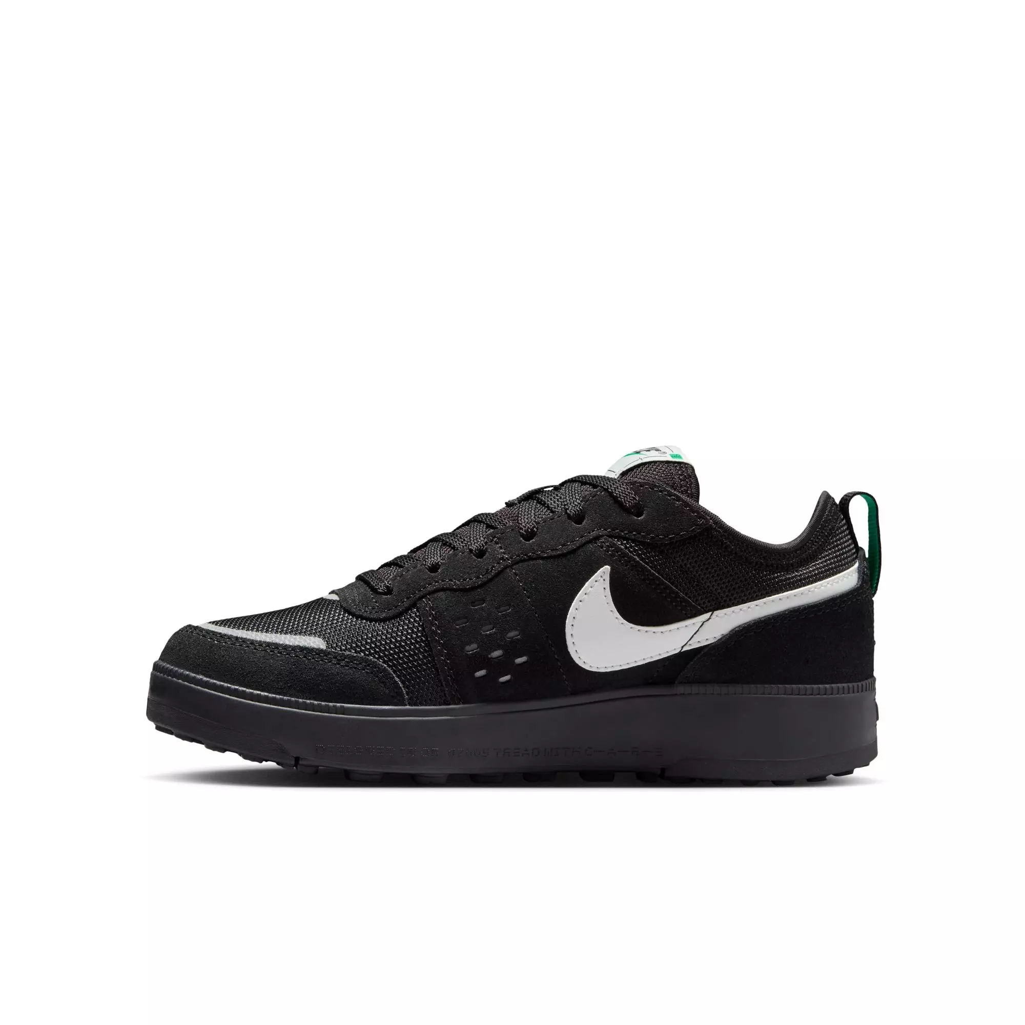 Nike C1TY "Black/Summit White/Stadium Green" Grade School Boys' Shoe - BLACK/WHITE