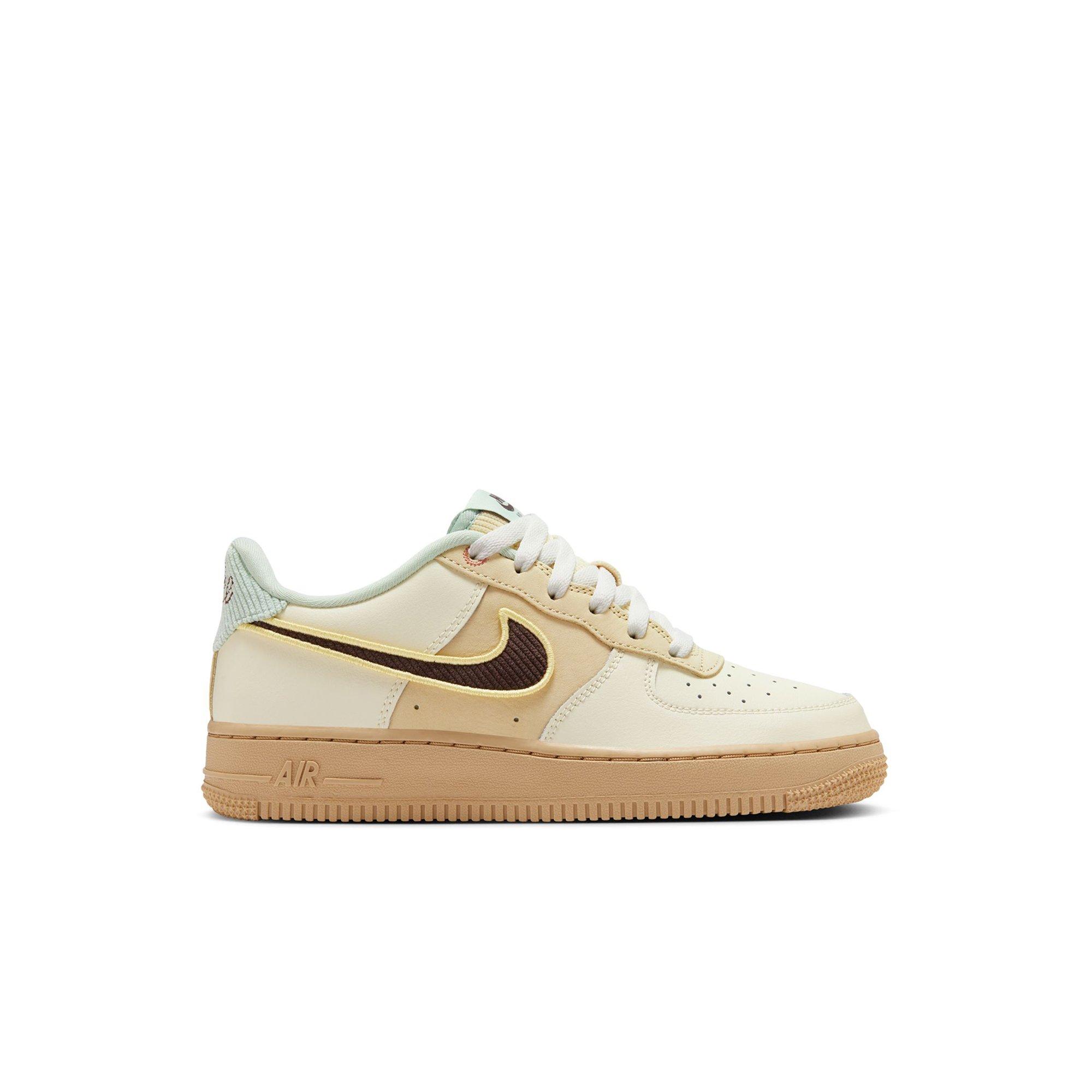 Nike Air Force 1 LV8 "Coconut Milk/Baroque Brown/Sesame" Preschool Boys' Shoe - TAN