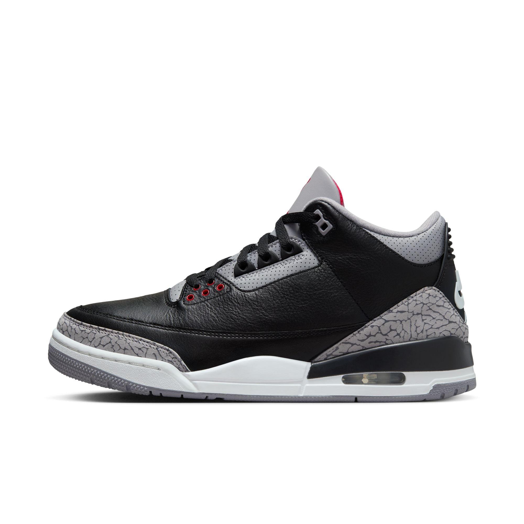 Jordan 3 Retro "Black Cement" Men's Shoe - BLACK/FIRE RED/CEMENT GREY Thumbnail View 6