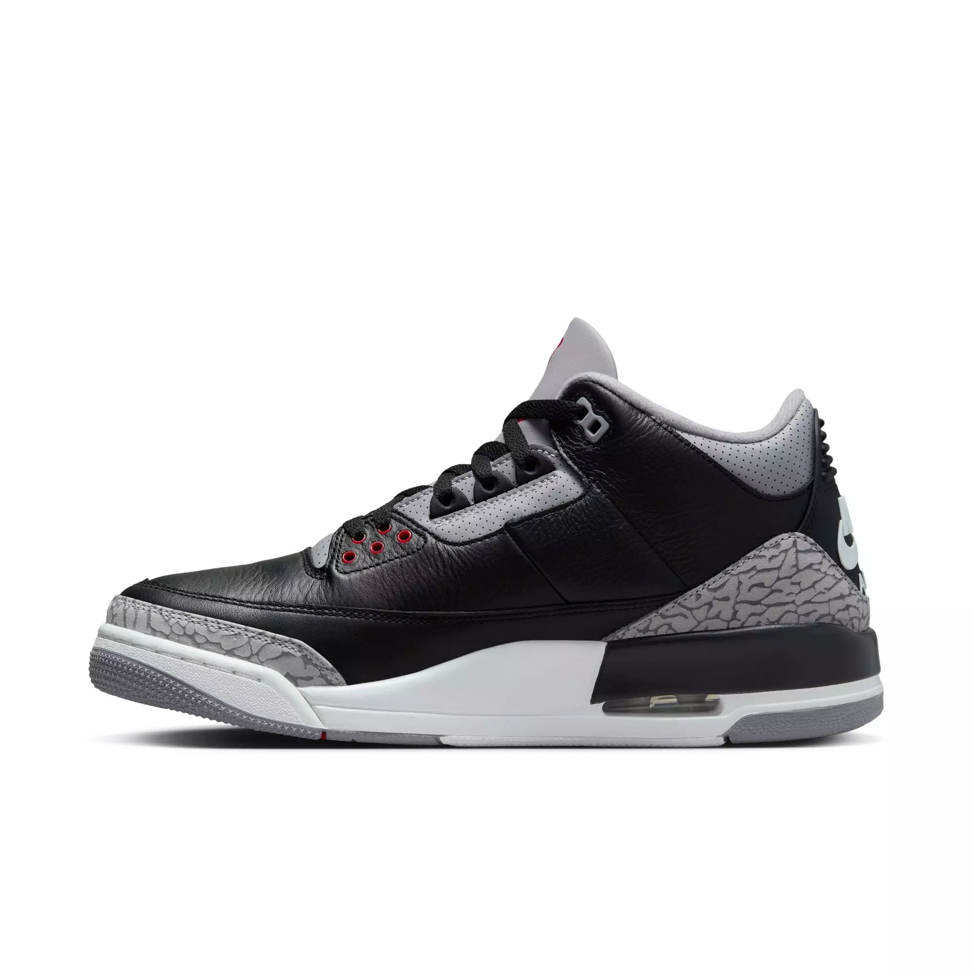 Jordan 3 Retro "Black Cement" Men's Shoe - BLACK/FIRE RED/CEMENT GREY