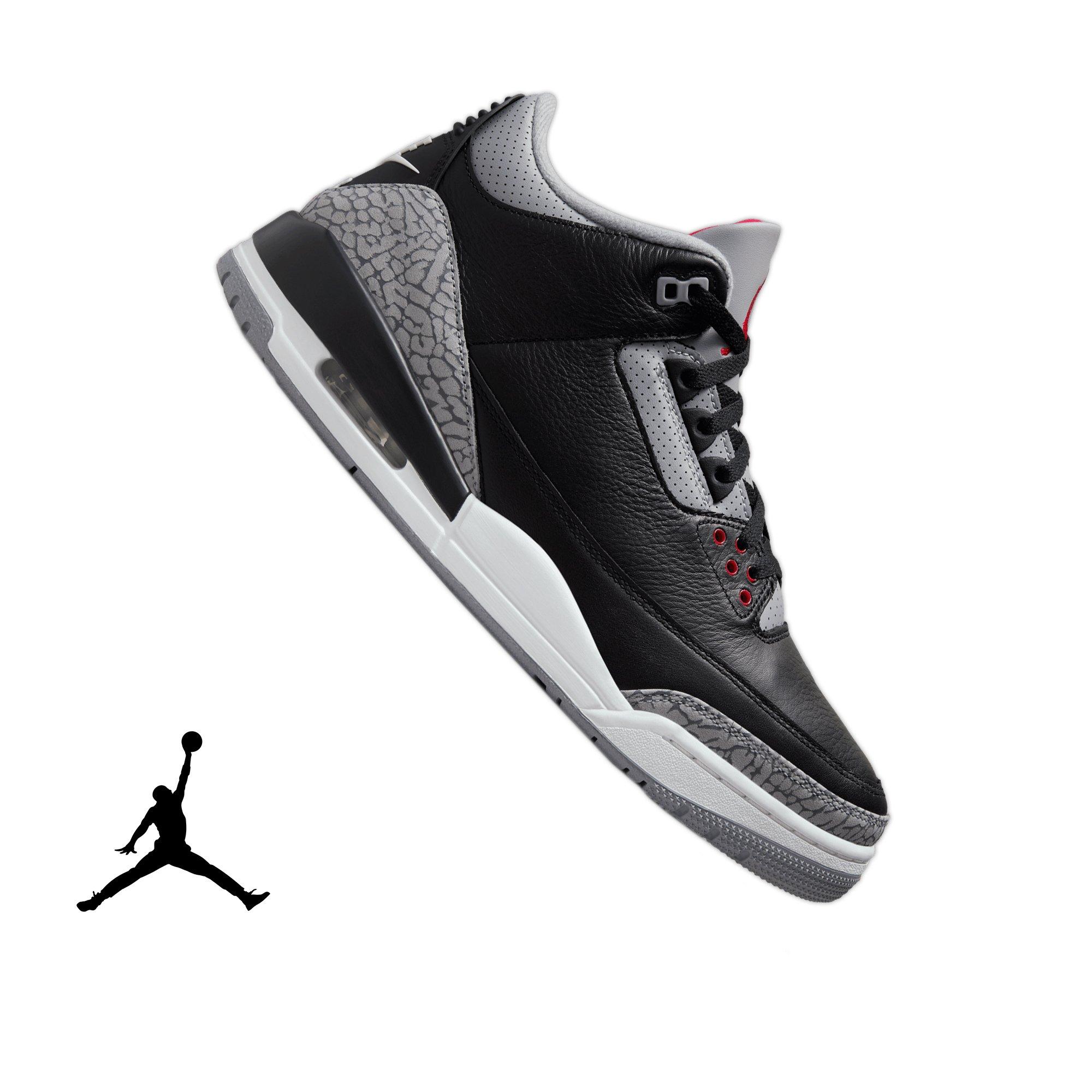 Jordan 3 Retro "Black Cement" Men's Shoe - BLACK/FIRE RED/CEMENT GREY