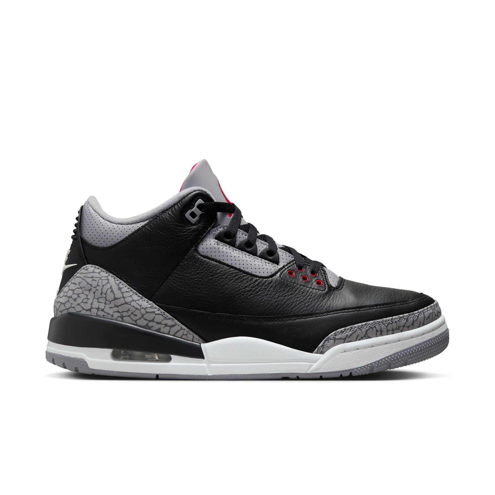 Jordan 3 Retro "Black Cement" Men's Shoe - BLACK/FIRE RED/CEMENT GREY Thumbnail View 1