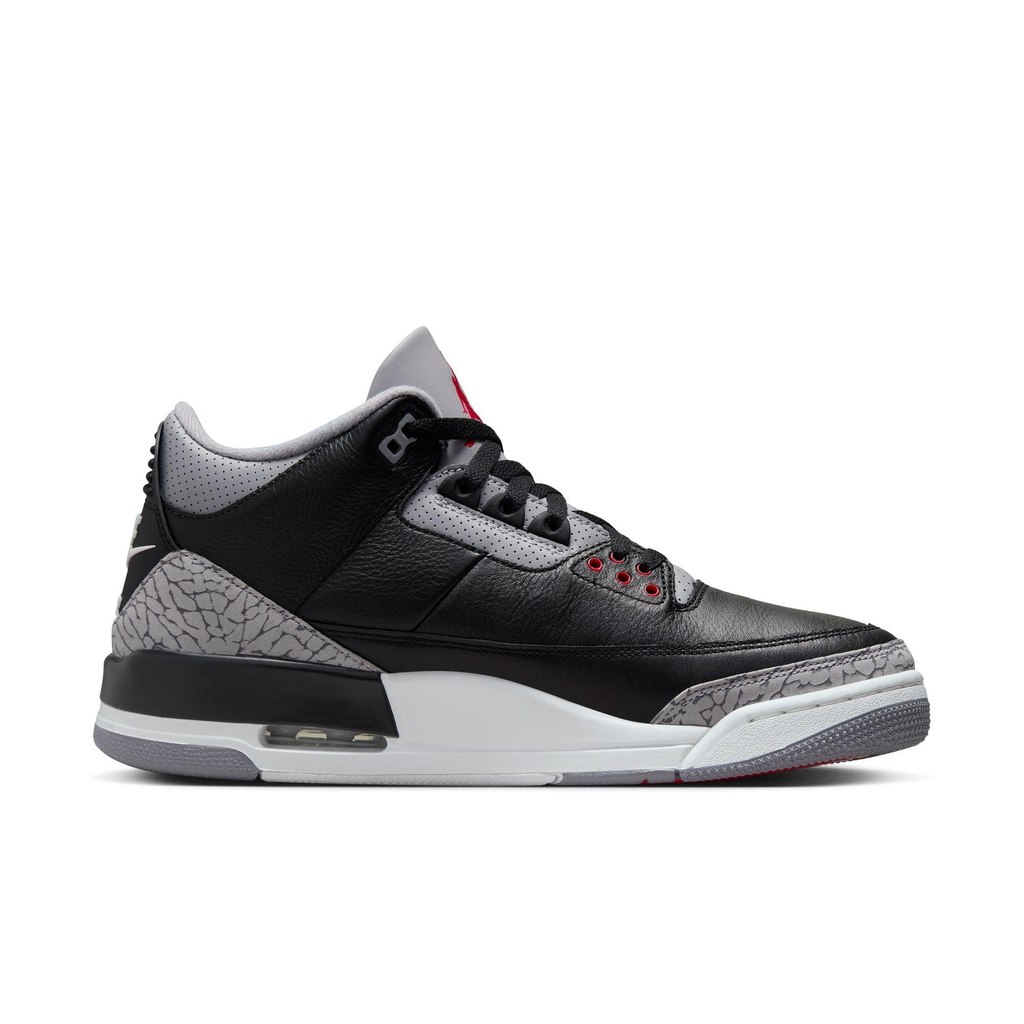 Jordan 3 Retro "Black Cement" Men's Shoe - BLACK/FIRE RED/CEMENT GREY Thumbnail View 2