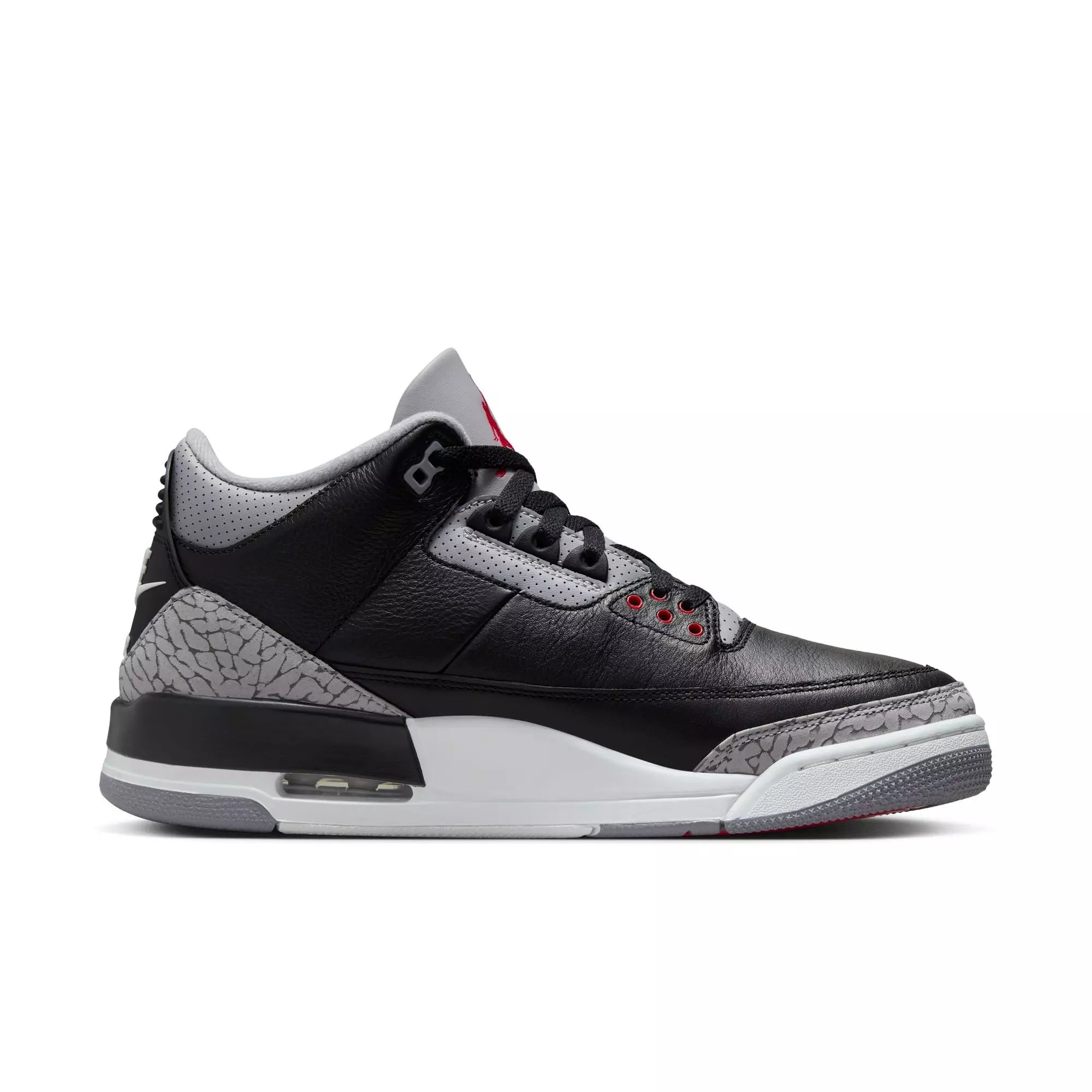 Jordan 3 Retro "Black Cement" Men's Shoe - BLACK/FIRE RED/CEMENT GREY
