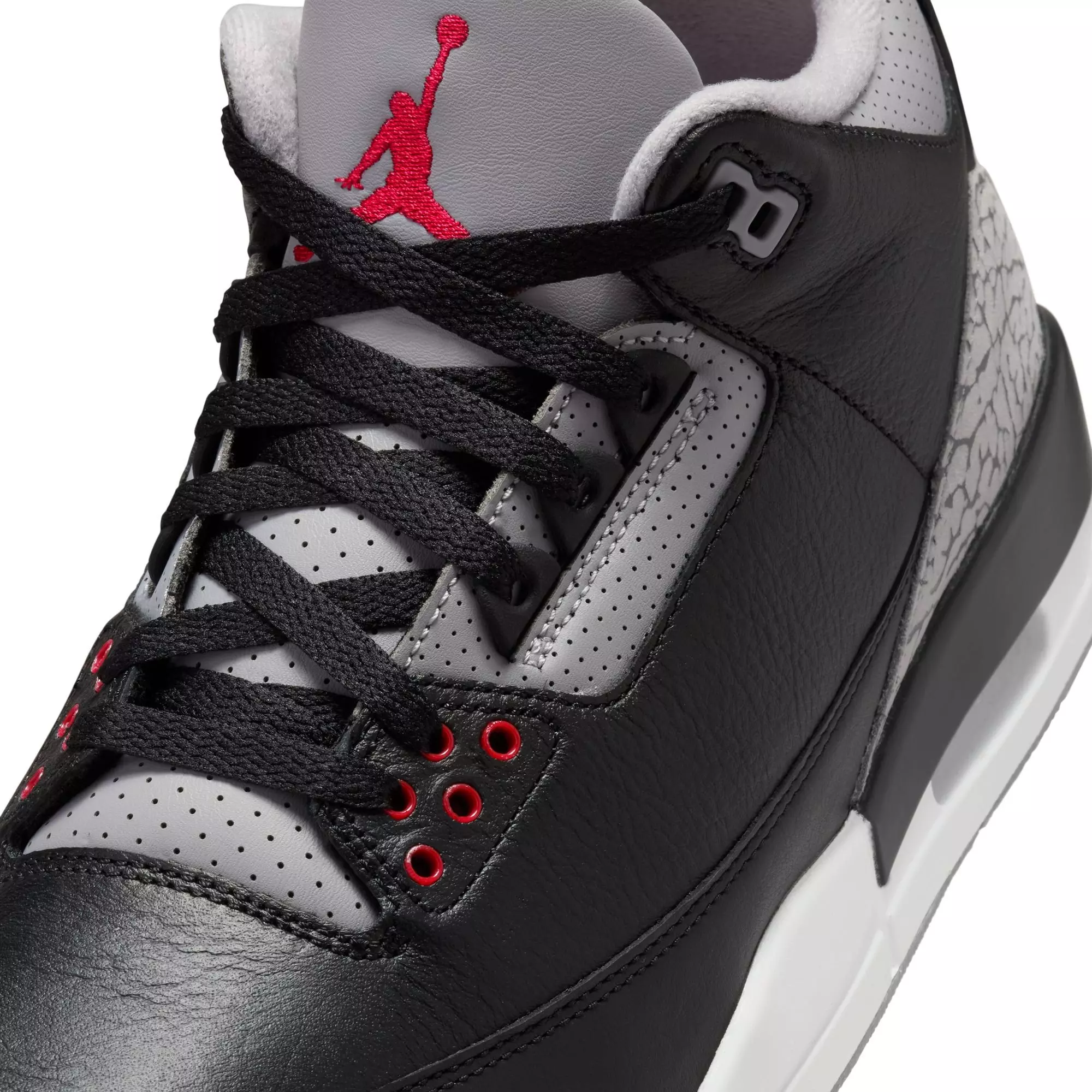 Jordan 3 Retro "Black Cement" Men's Shoe - BLACK/FIRE RED/CEMENT GREY