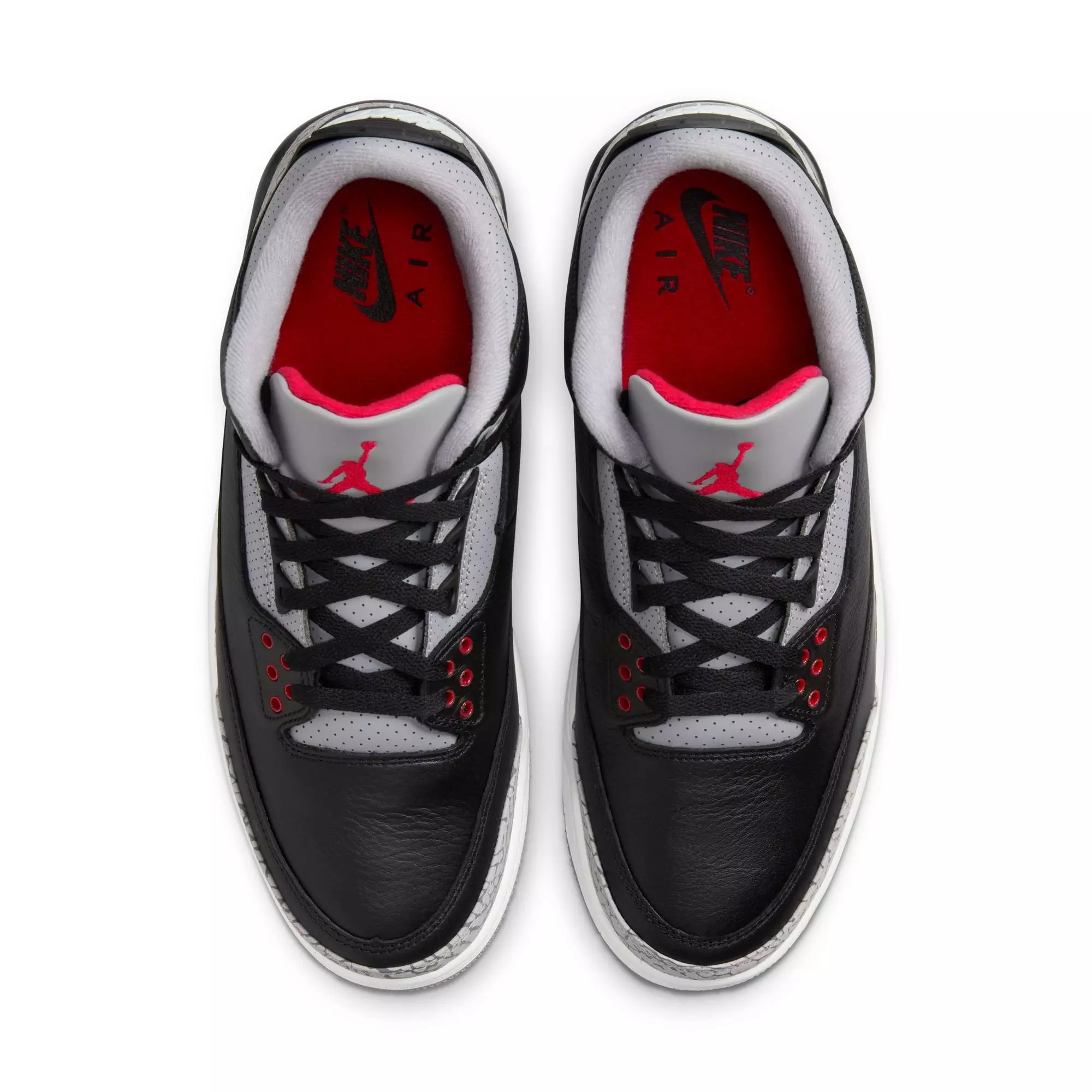 Jordan 3 Retro "Black Cement" Men's Shoe - BLACK/FIRE RED/CEMENT GREY