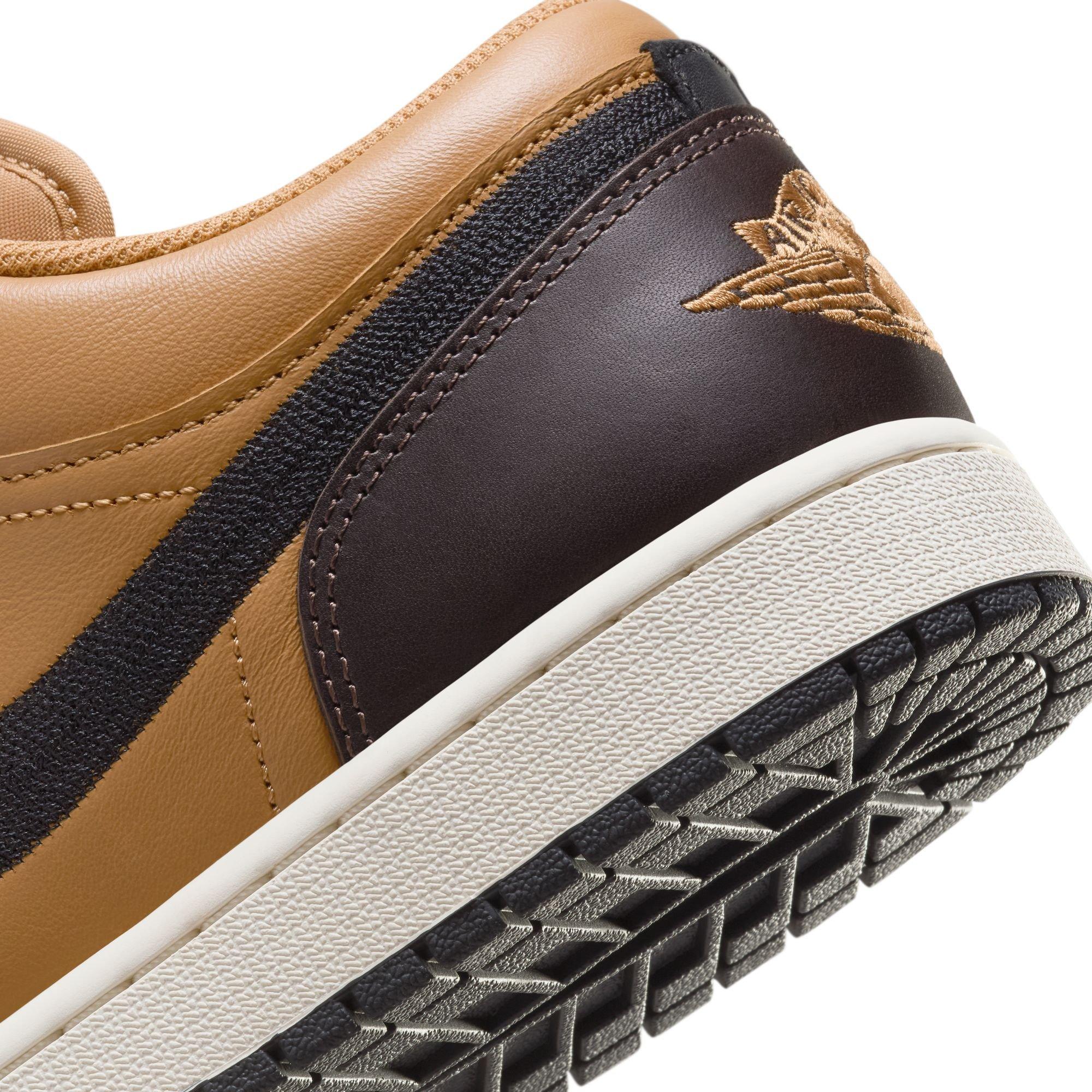 Jordan 1 Low SE "Flax/Black/Baroque Brown/Vintage Coral" Men's Shoe - BROWN Thumbnail View 5