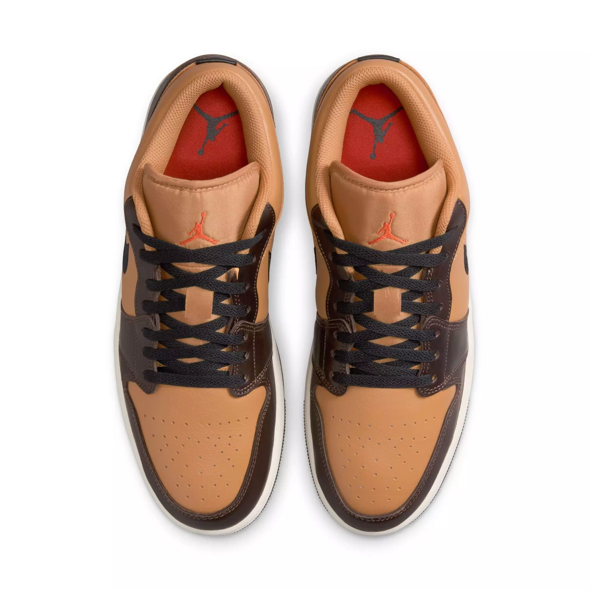 Jordan 1 Low SE "Flax/Black/Baroque Brown/Vintage Coral" Men's Shoe - BROWN