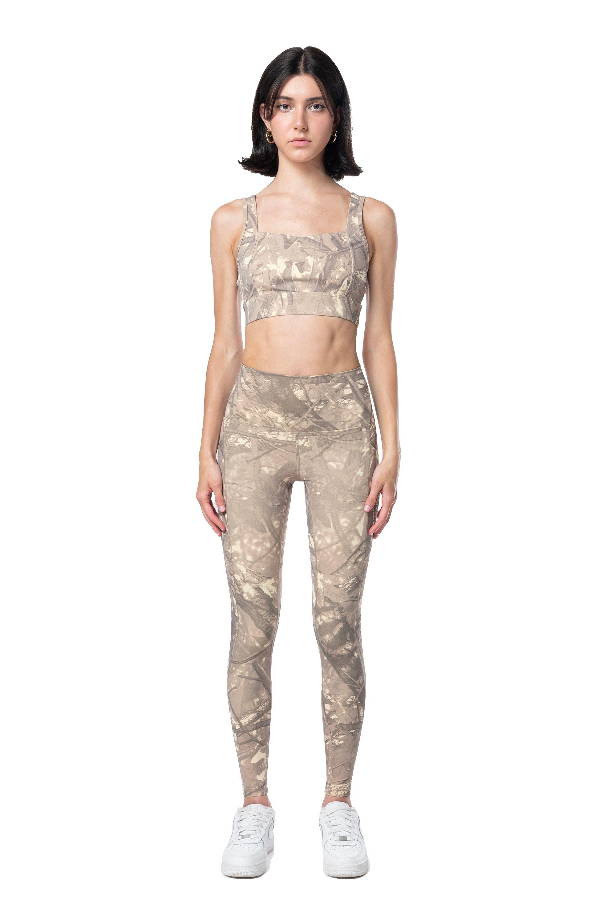 Smoke Rise Women's High Rise Hunting Camo Leggings - Khaki - CAMOUFLAGE Thumbnail View 1