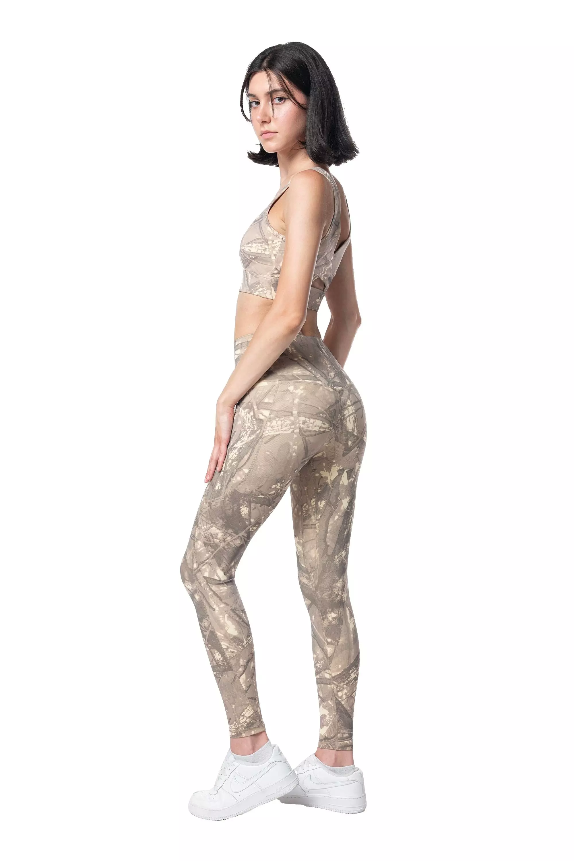 Smoke Rise Women's High Rise Hunting Camo Leggings - Khaki - CAMOUFLAGE