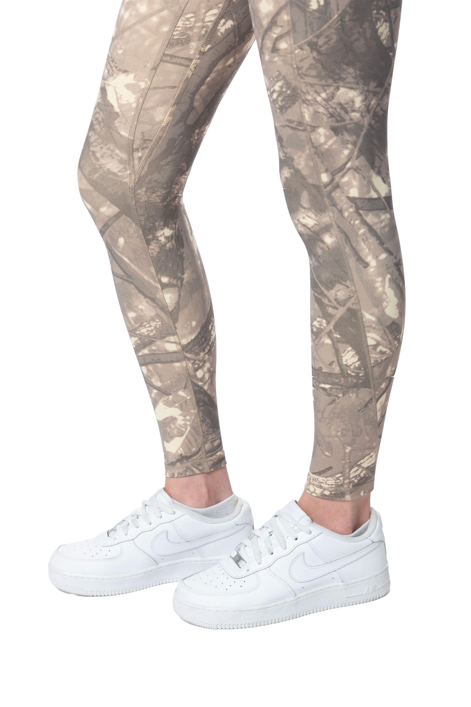 Smoke Rise Women's High Rise Hunting Camo Leggings - Khaki - CAMOUFLAGE Thumbnail View 4