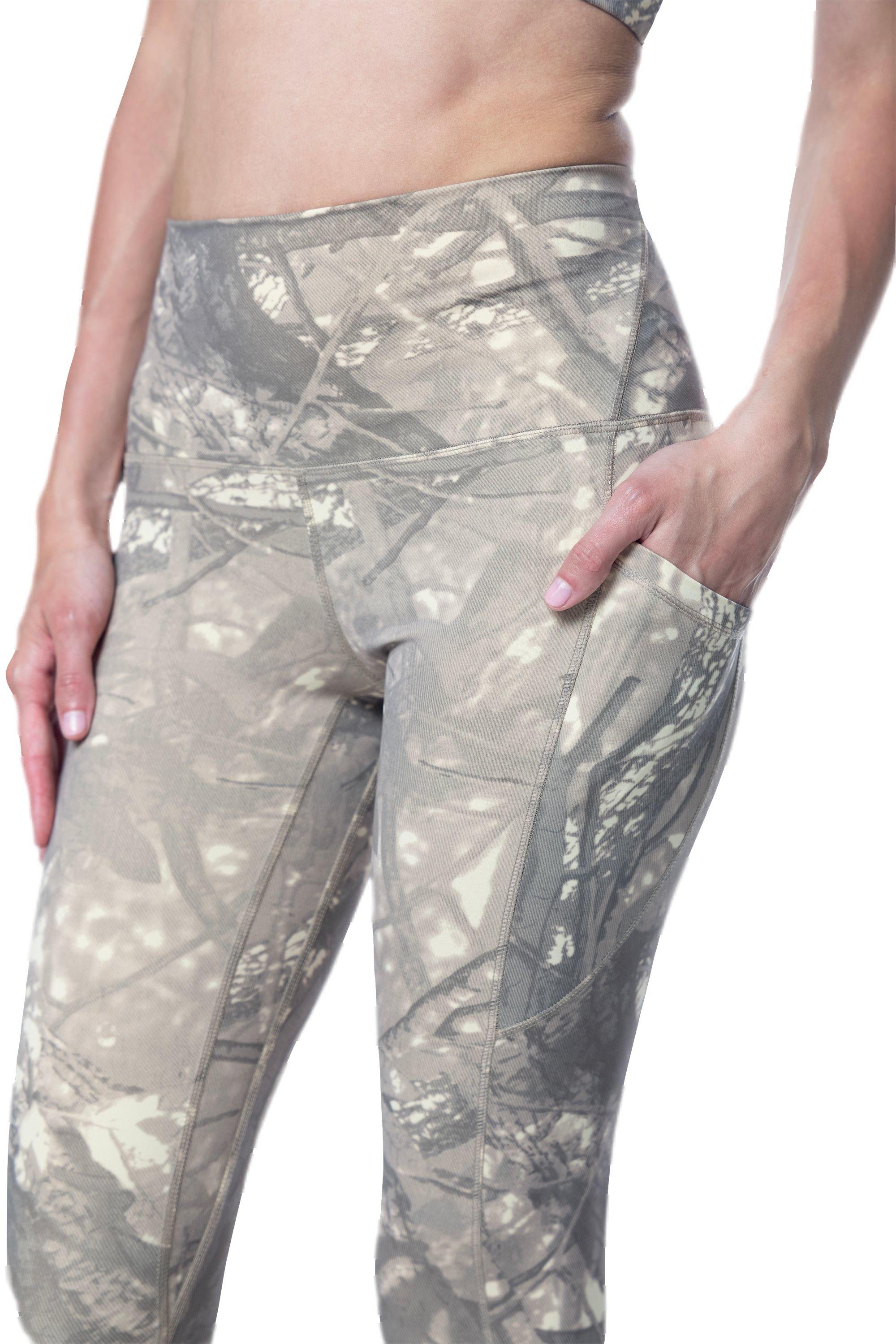Smoke Rise Women's High Rise Hunting Camo Leggings - Khaki - CAMOUFLAGE Thumbnail View 6