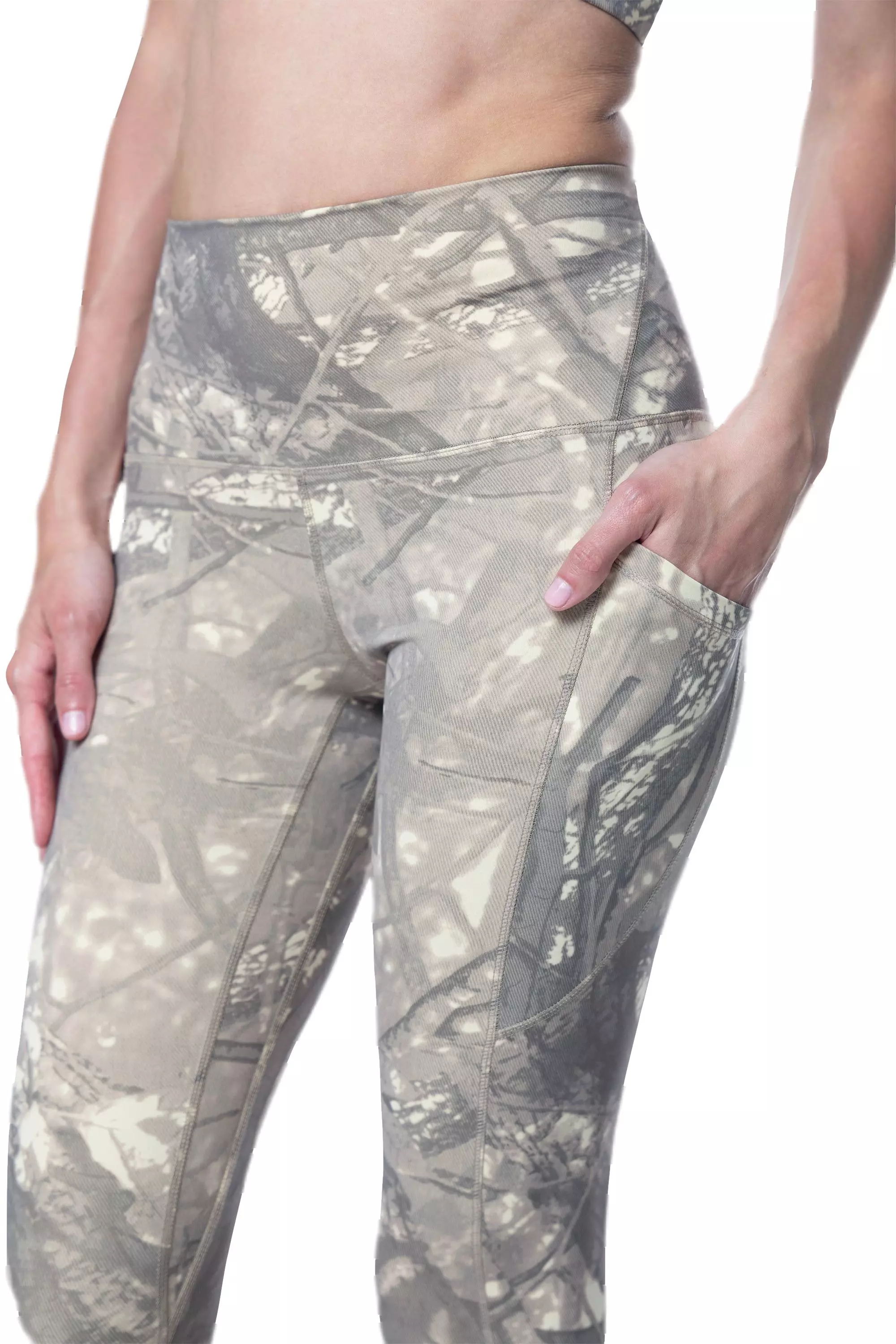 Smoke Rise Women's High Rise Hunting Camo Leggings - Khaki - CAMOUFLAGE