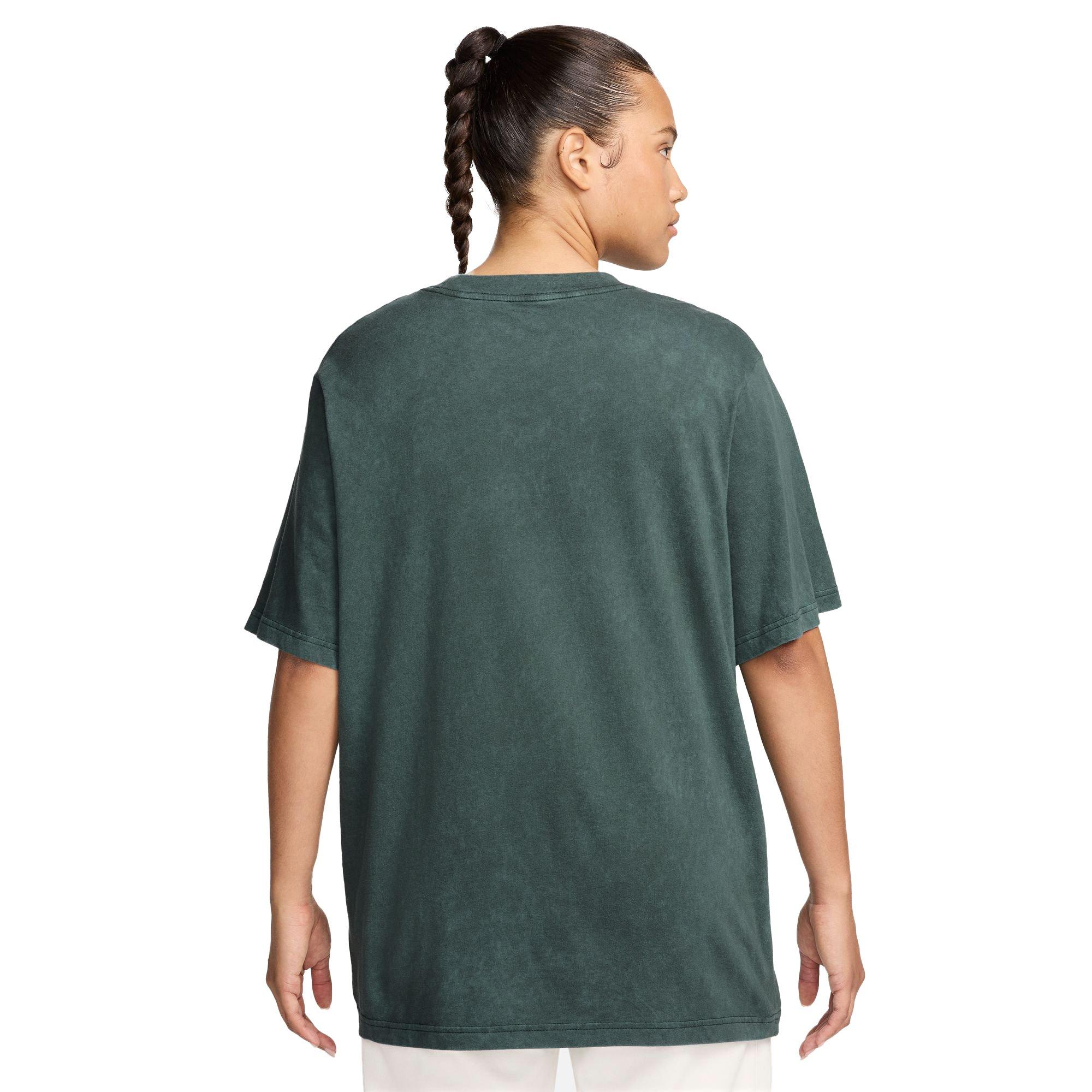 Nike Women's Short-Sleeve Basketball Tee - GREEN Thumbnail View 2