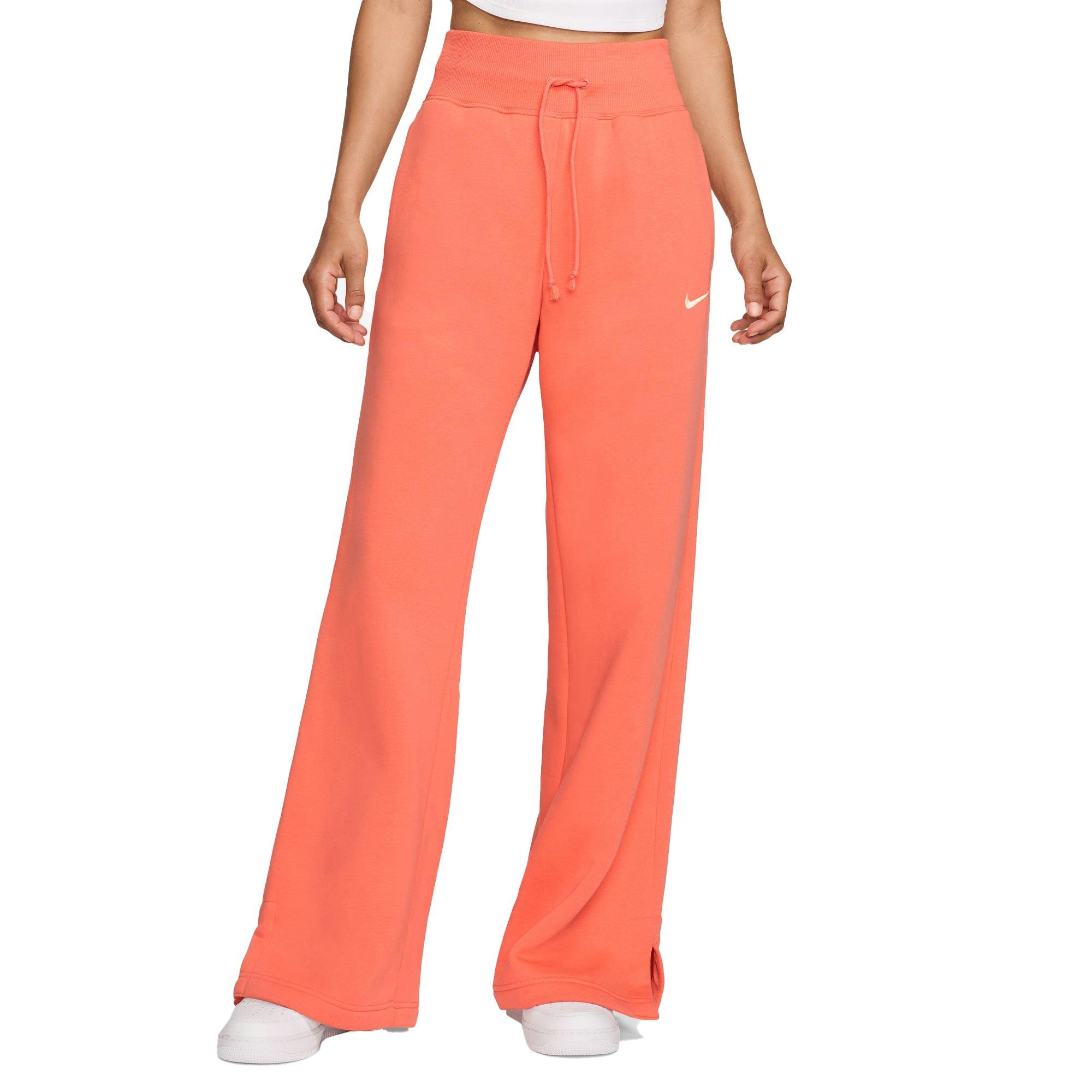 Nike Women's Sportswear Phoenix Fleece High-Waisted Wide-Leg Pants - PEACH Thumbnail View 1