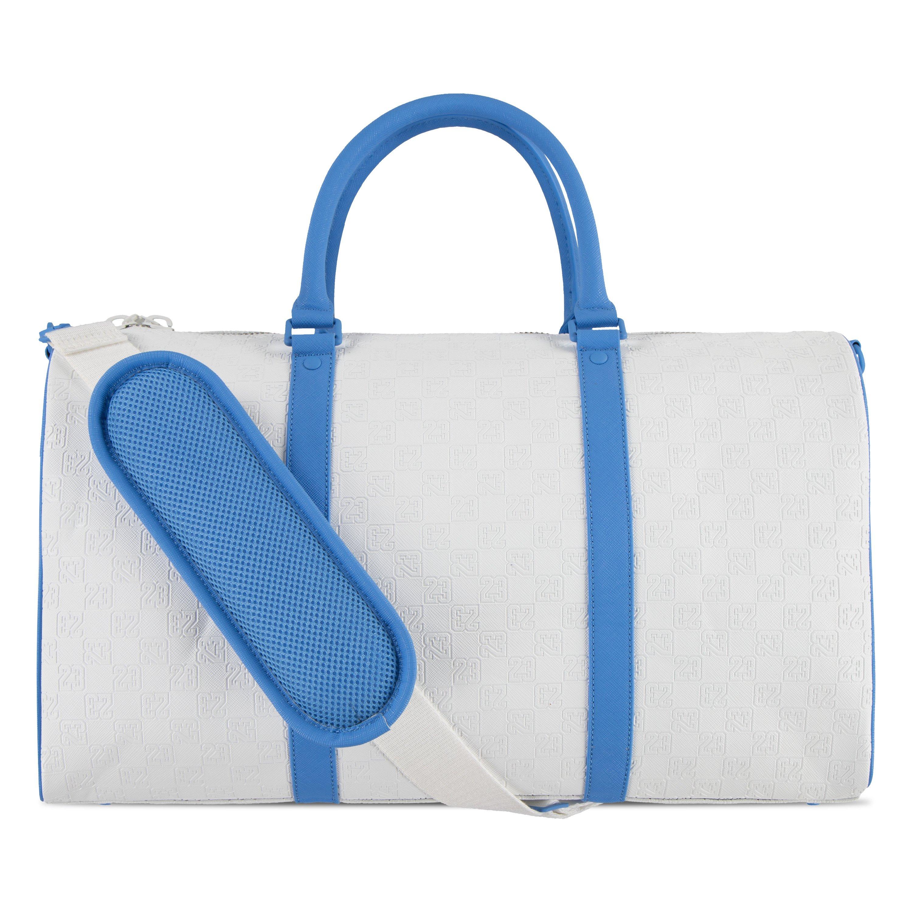 Jordan Monogram Adjustable Classic Duffle Bag - White/Blue
