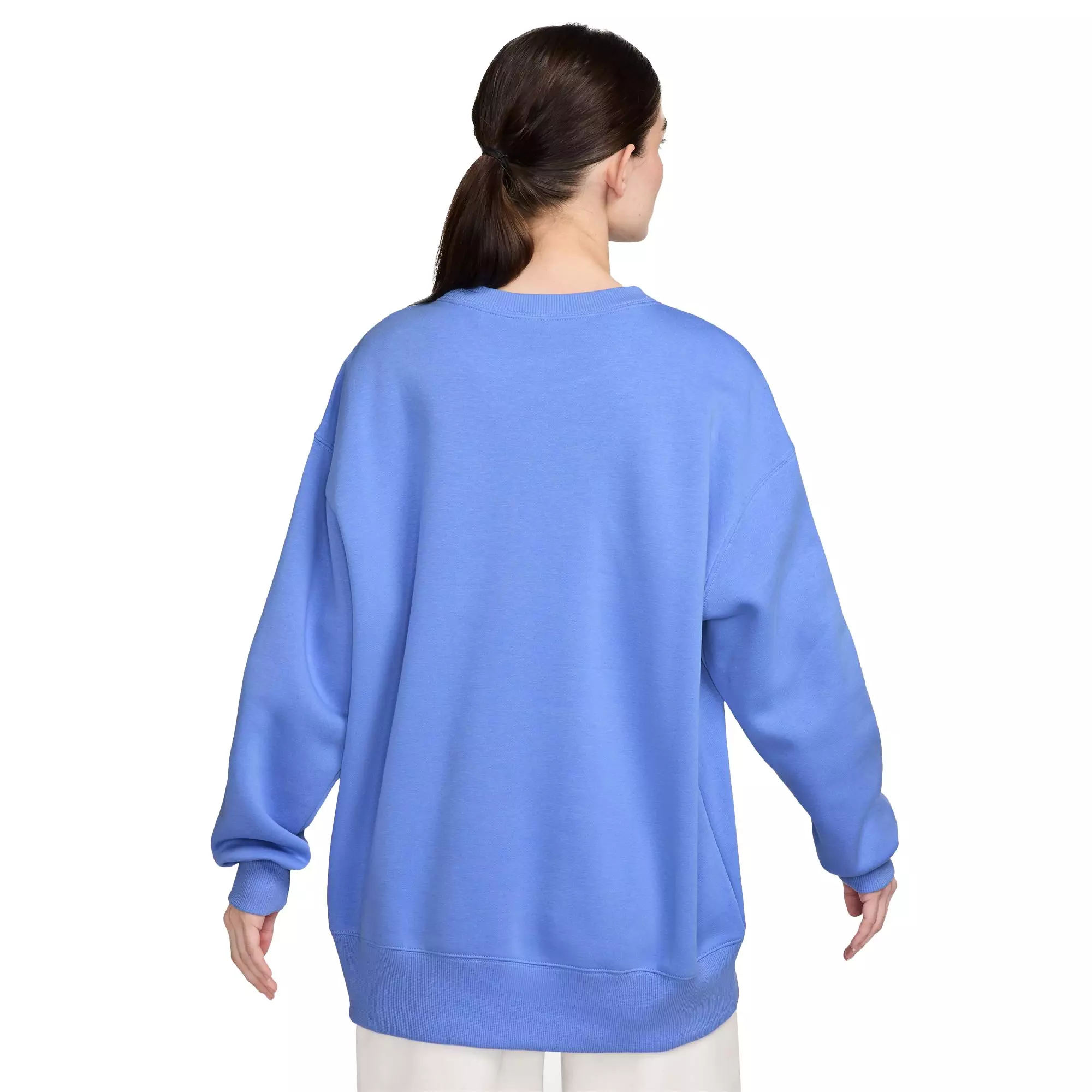Nike Women's Sportswear Phoenix Fleece Oversized Crewneck Sweatshirt - Blue - BLUE