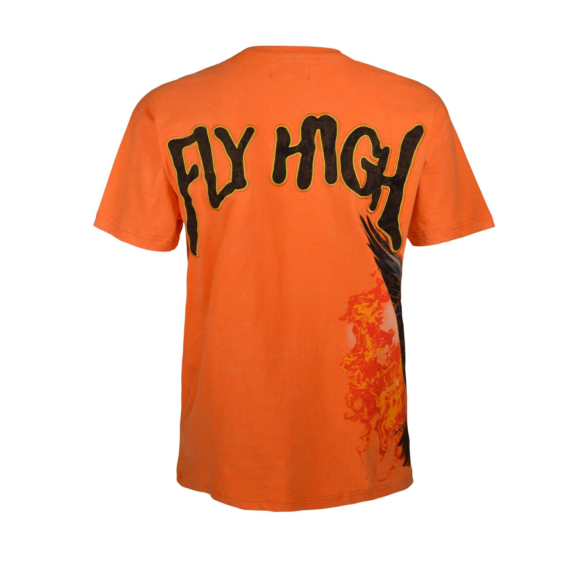 Reason Men's Fly High Graphic Tee - Orange - ORANGE/BLACK Thumbnail View 2