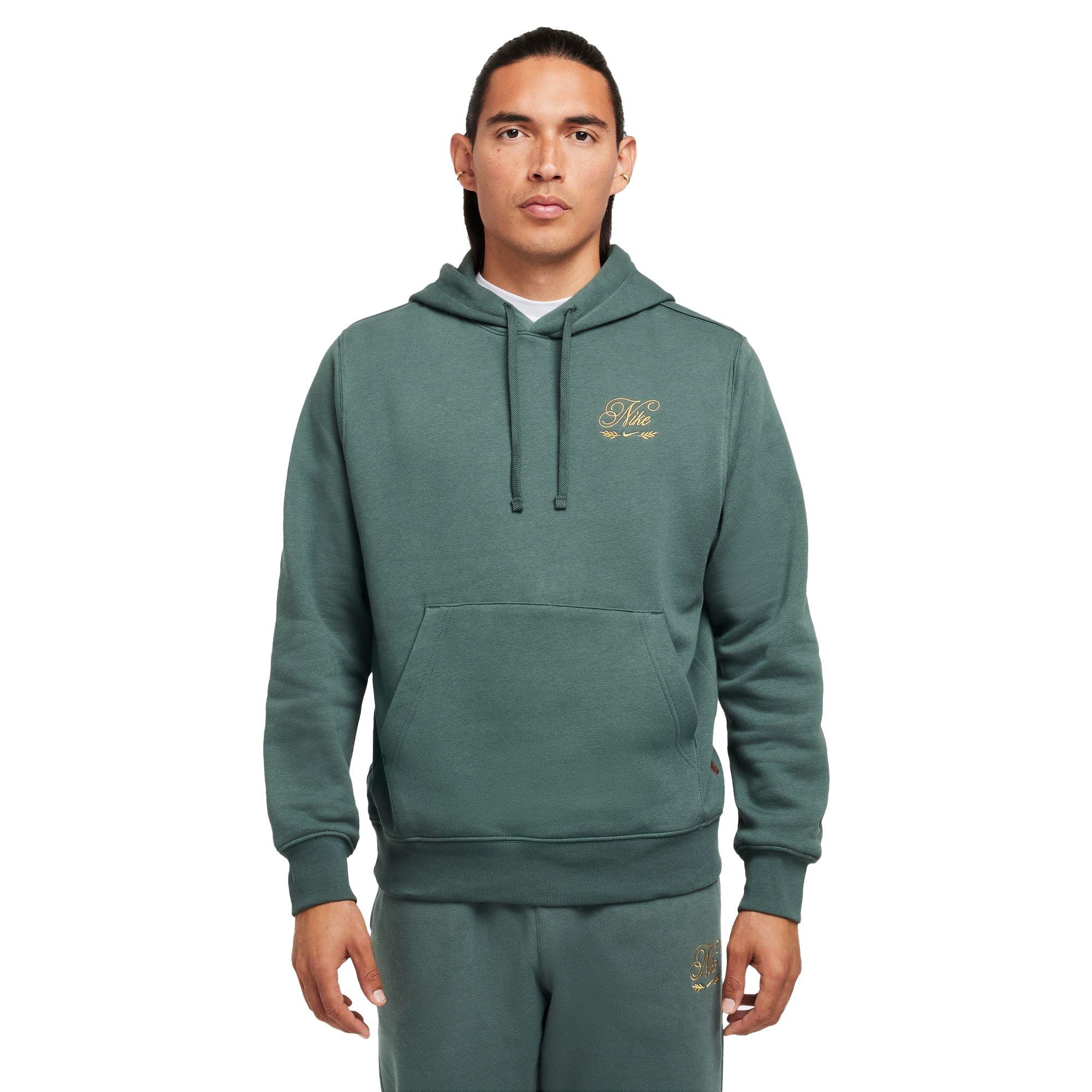 Nike Men's Sportswear Club Fleece Pullover Hoodie-Green - GREEN