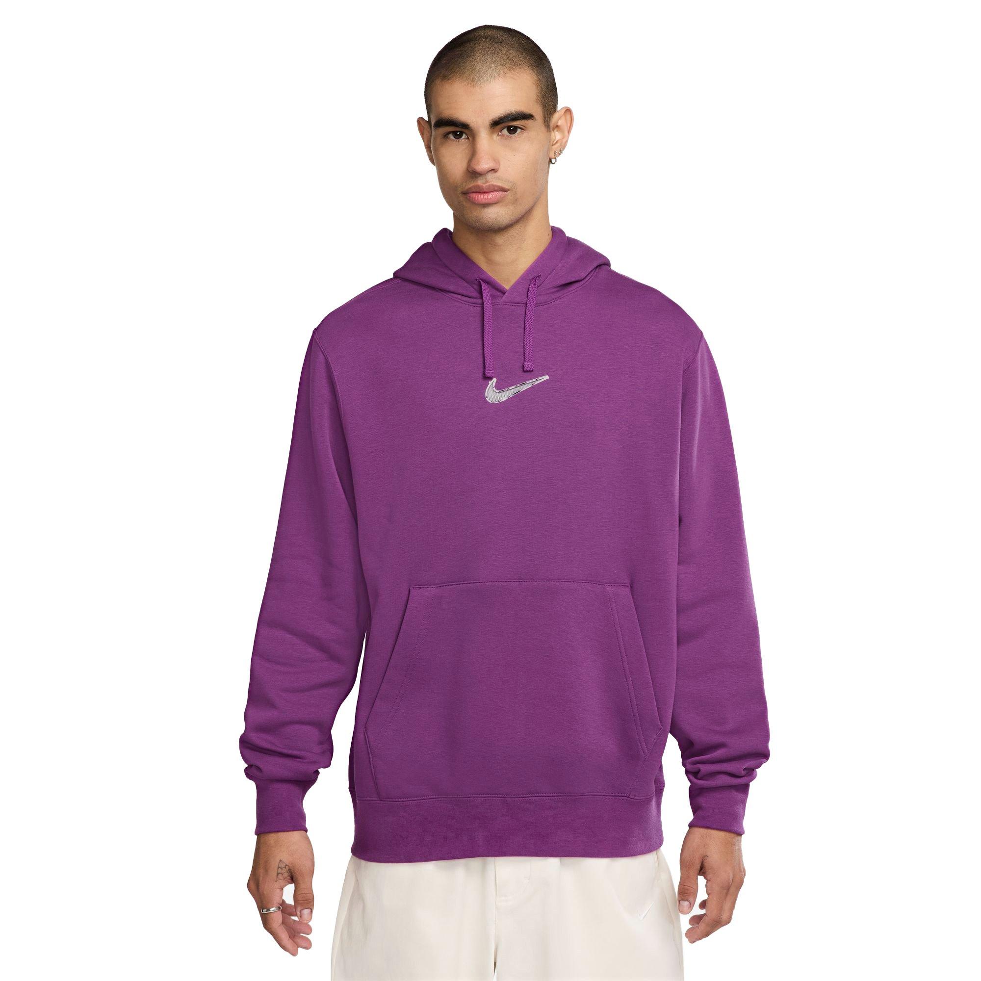 Nike Men's Sportswear Club Hoodie-Purple - PURPLE Thumbnail View 1