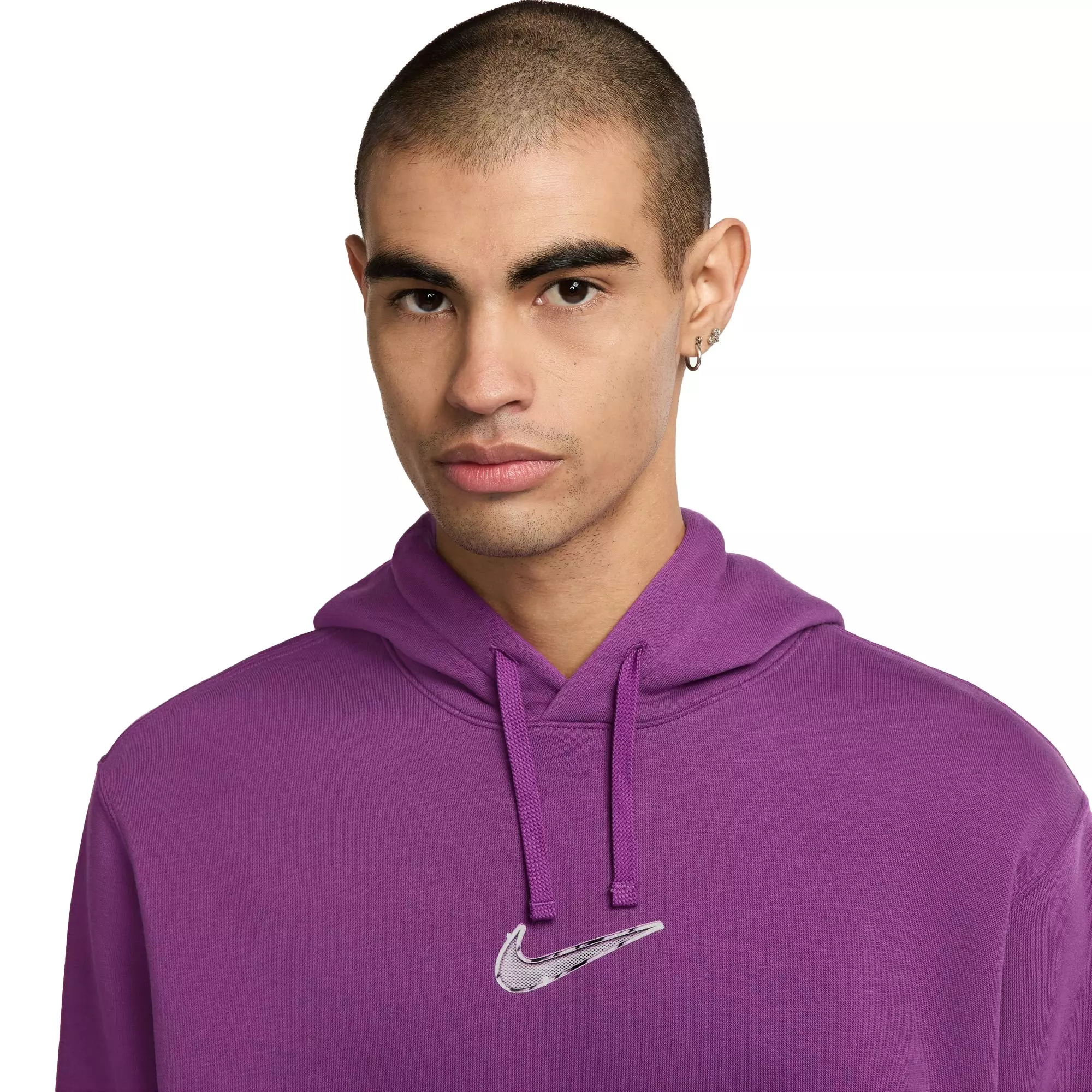 Nike Men's Sportswear Club Hoodie-Purple - PURPLE