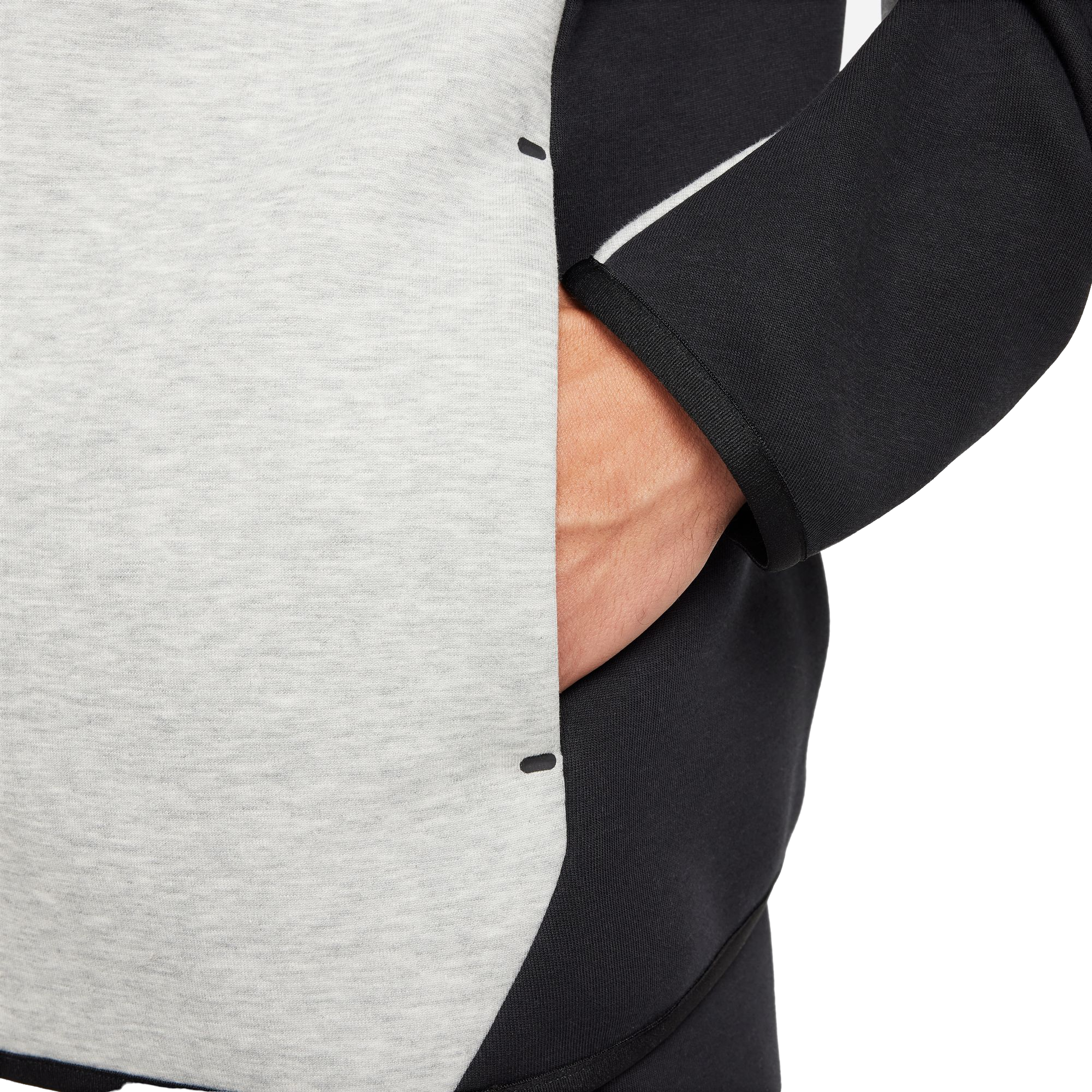 Nike Men's Tech Full-Zip Windrunner Jacket - Grey - GREY Thumbnail View 5