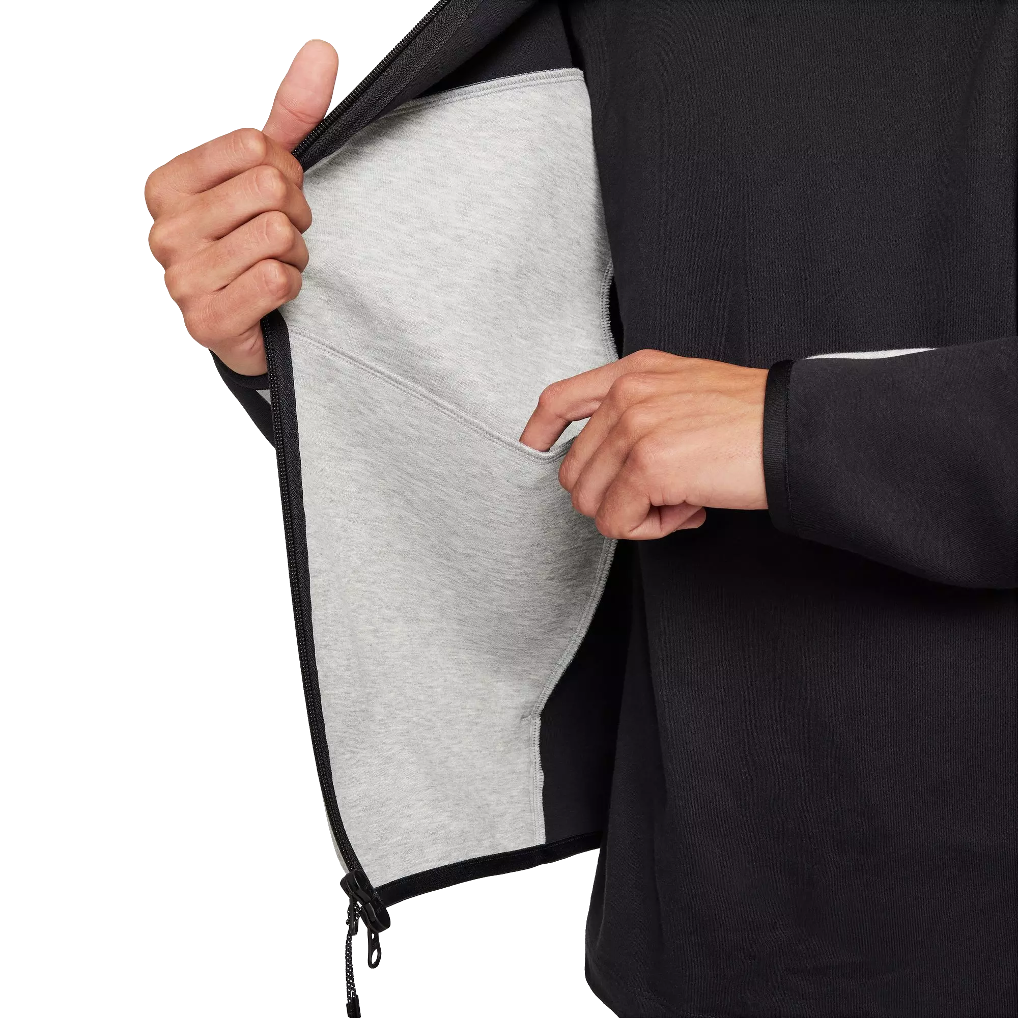 Nike Men's Tech Full-Zip Windrunner Jacket - Grey - GREY