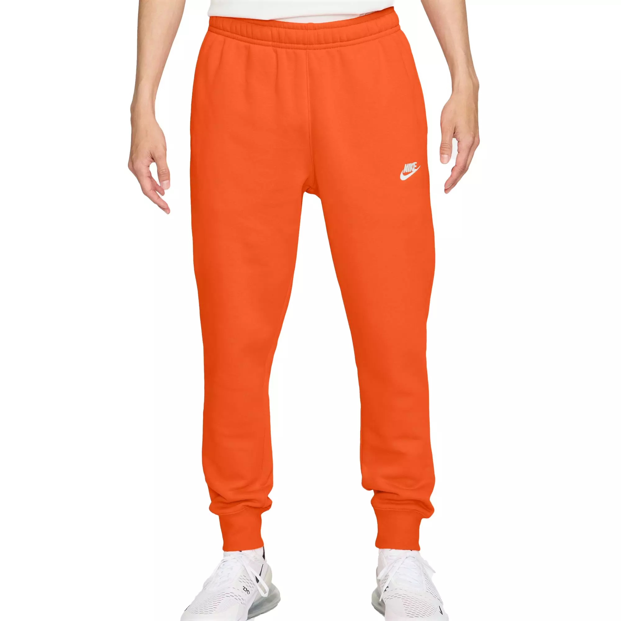 Nike Men's Sportswear Club Fleece Joggers - ORANGE