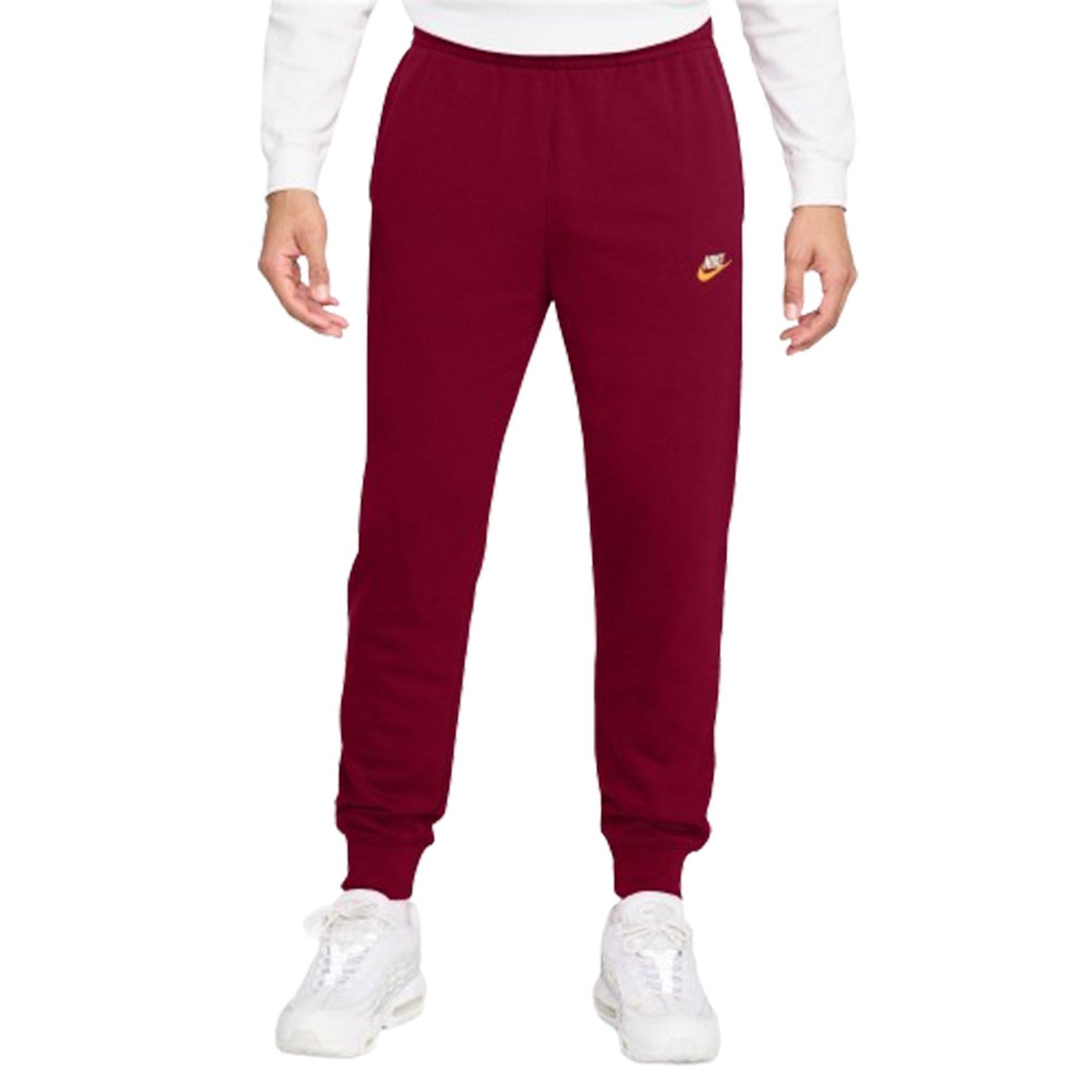 Nike Men's Club Fleece Joggers-Red - RED