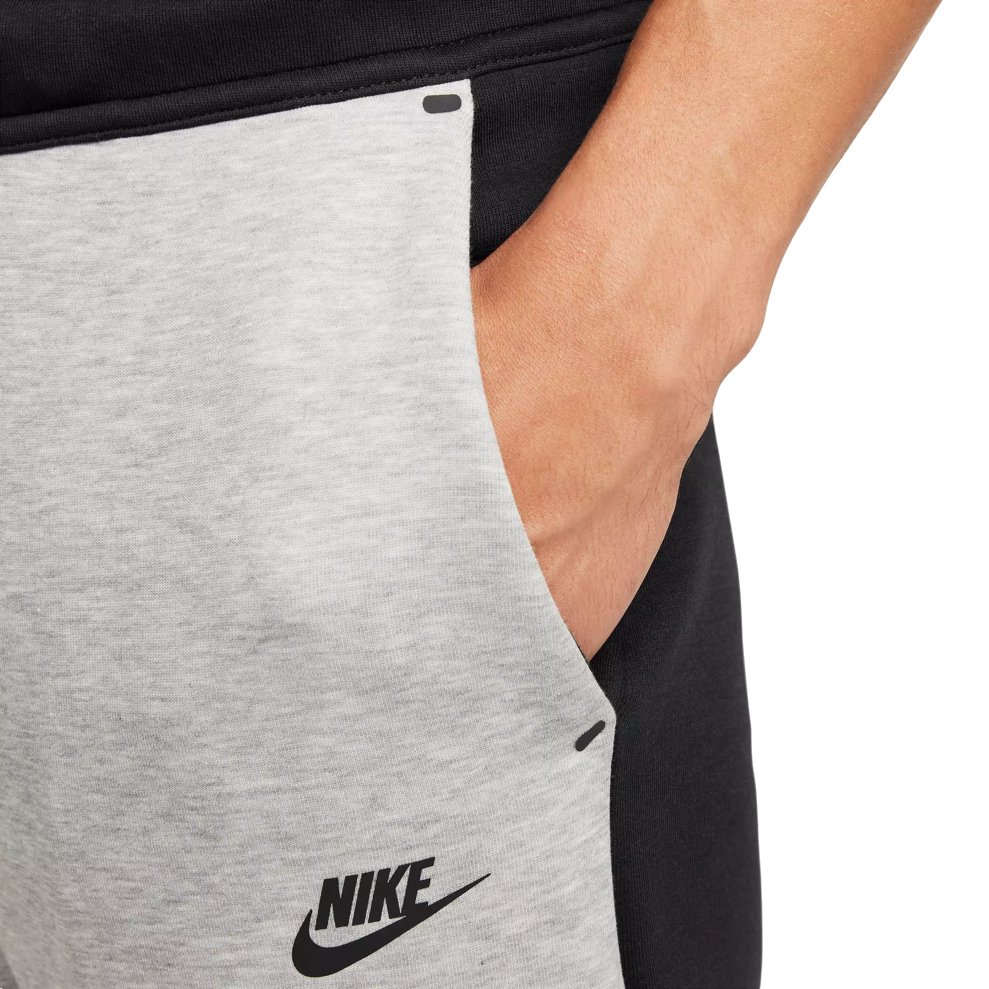 Nike Men's Tech Cuffed Fleece Joggers - Grey - GREY