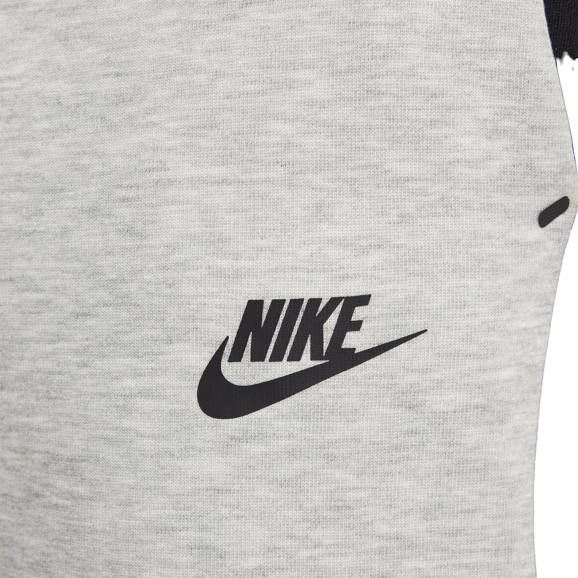 Nike Men's Tech Cuffed Fleece Joggers - Grey - GREY Thumbnail View 4