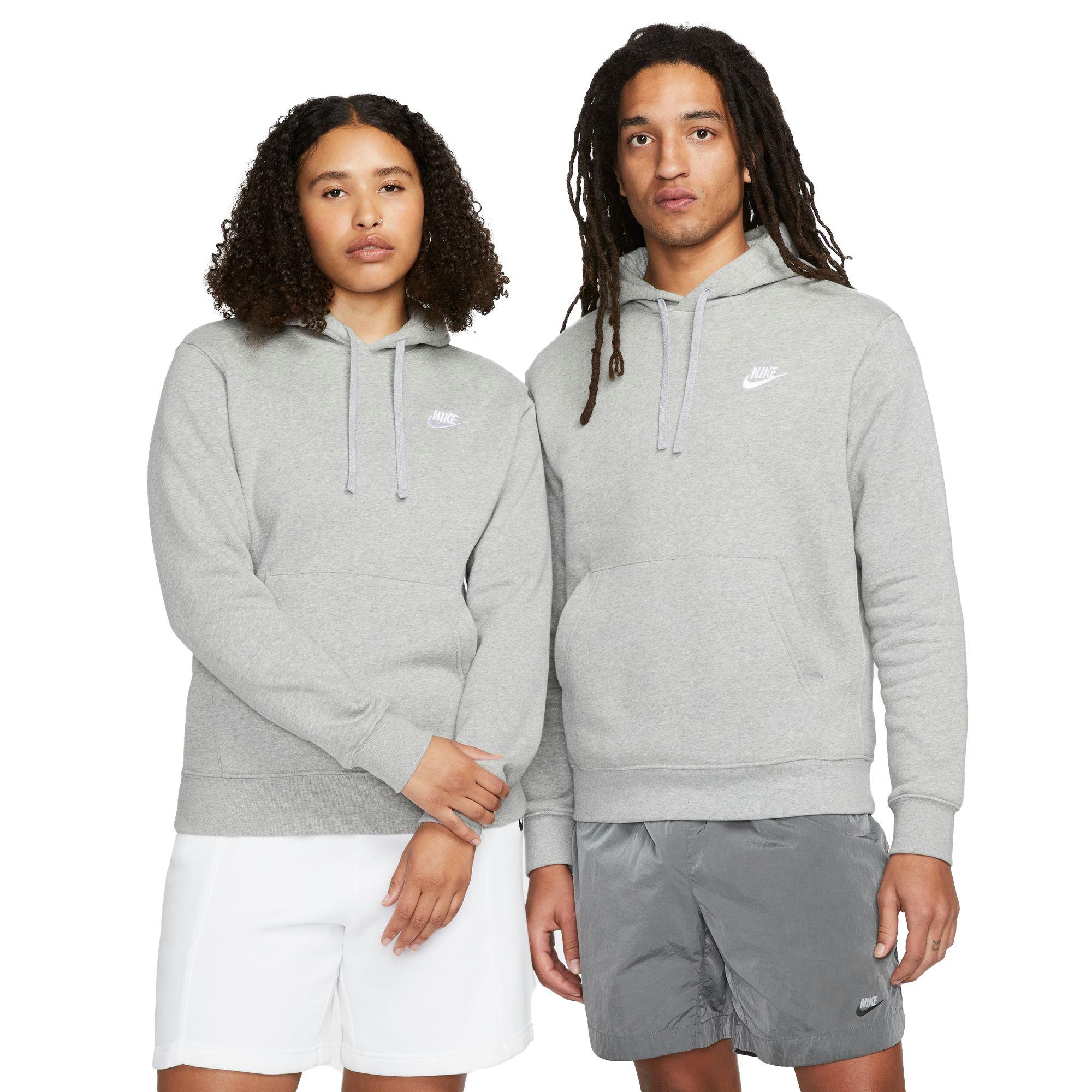 Nike Men's Sportswear Club Fleece Pullover Hoodie-Grey