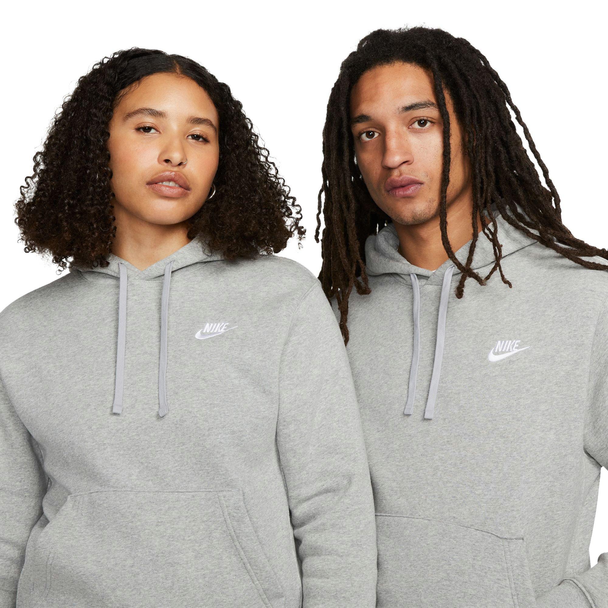 Nike Men's Sportswear Club Fleece Pullover Hoodie-Grey