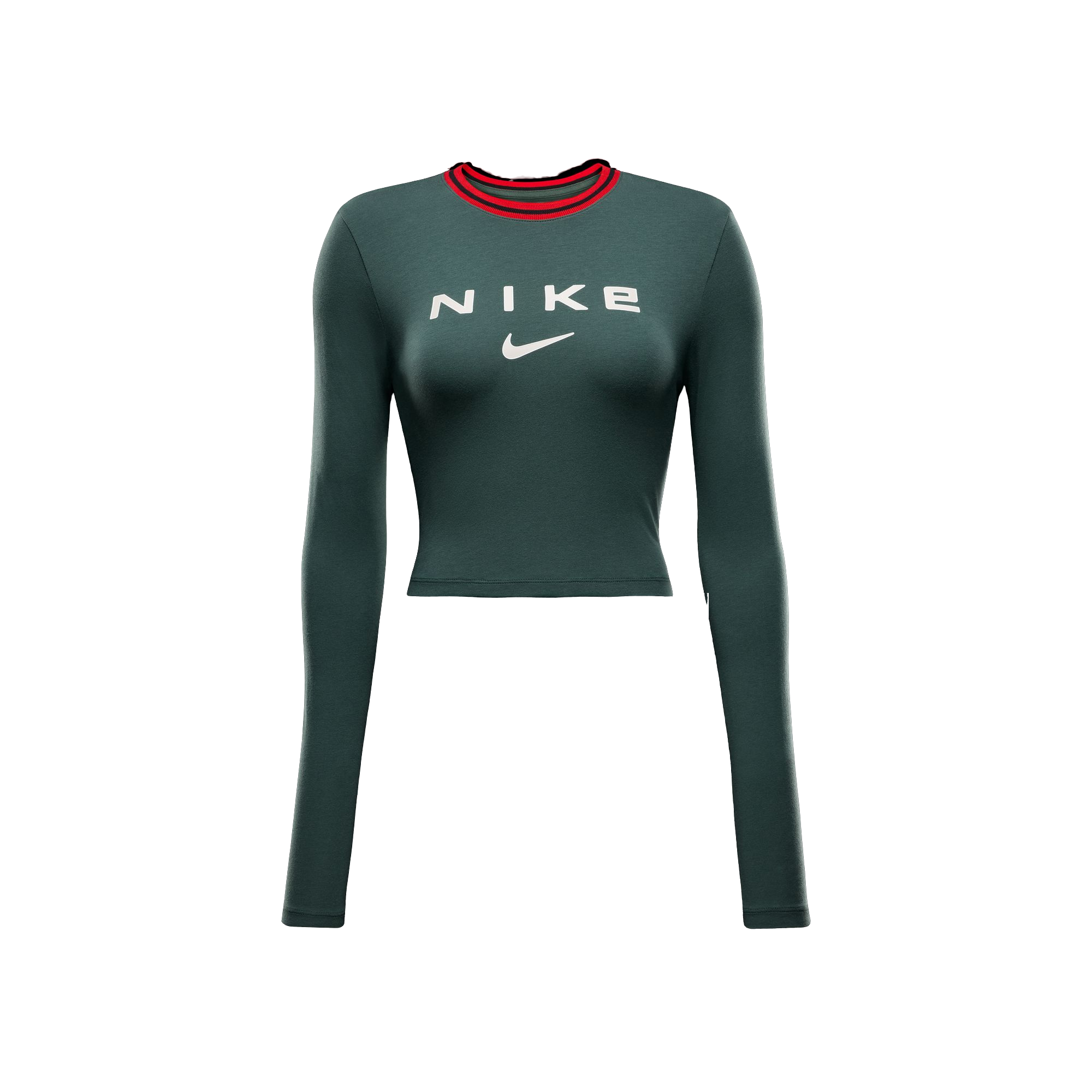 Nike Sportswear Chill Knit Slim Long-Sleeve Cropped Graphic Women's Tee