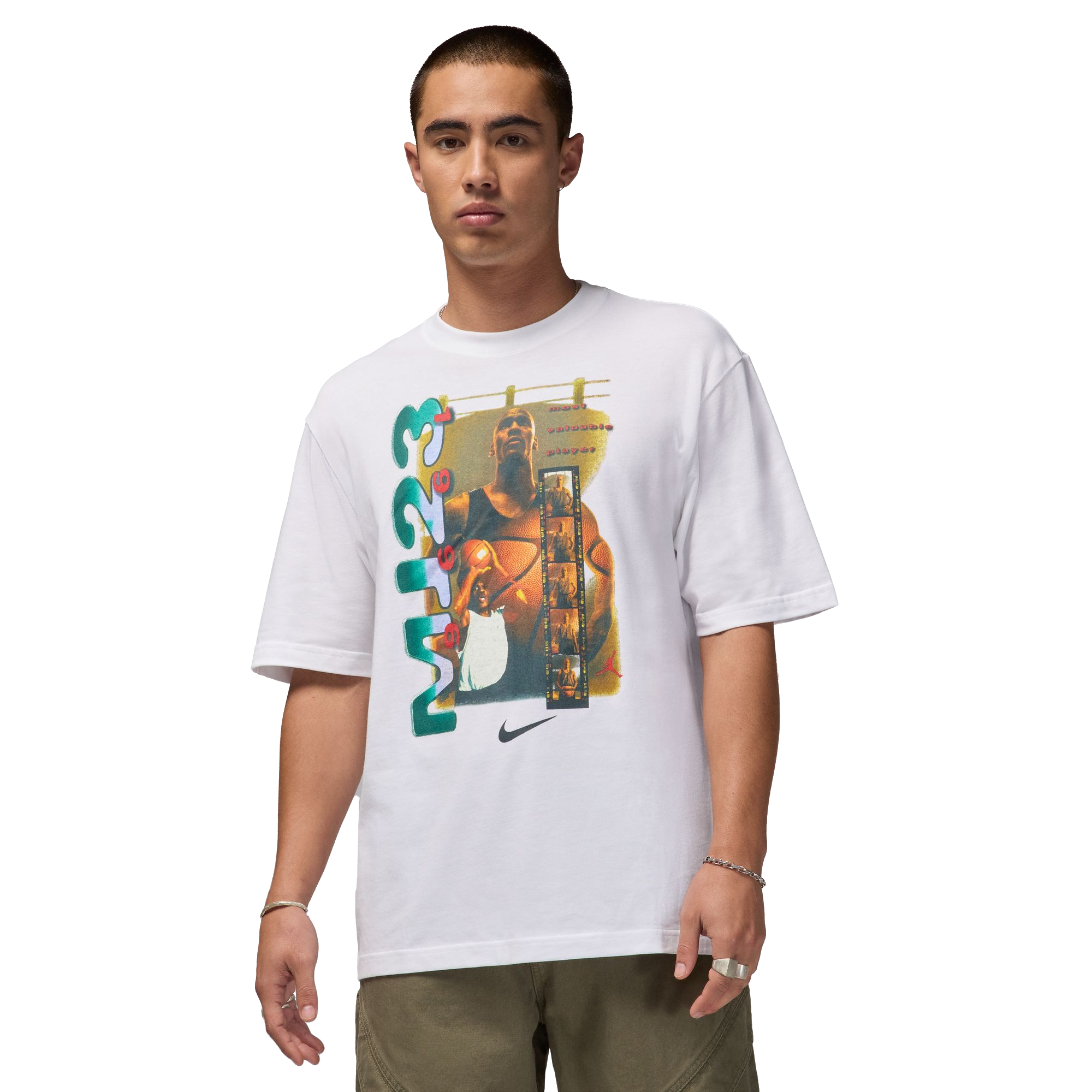 Jordan Men's SST Washed Tee-White - WHITE Thumbnail View 1