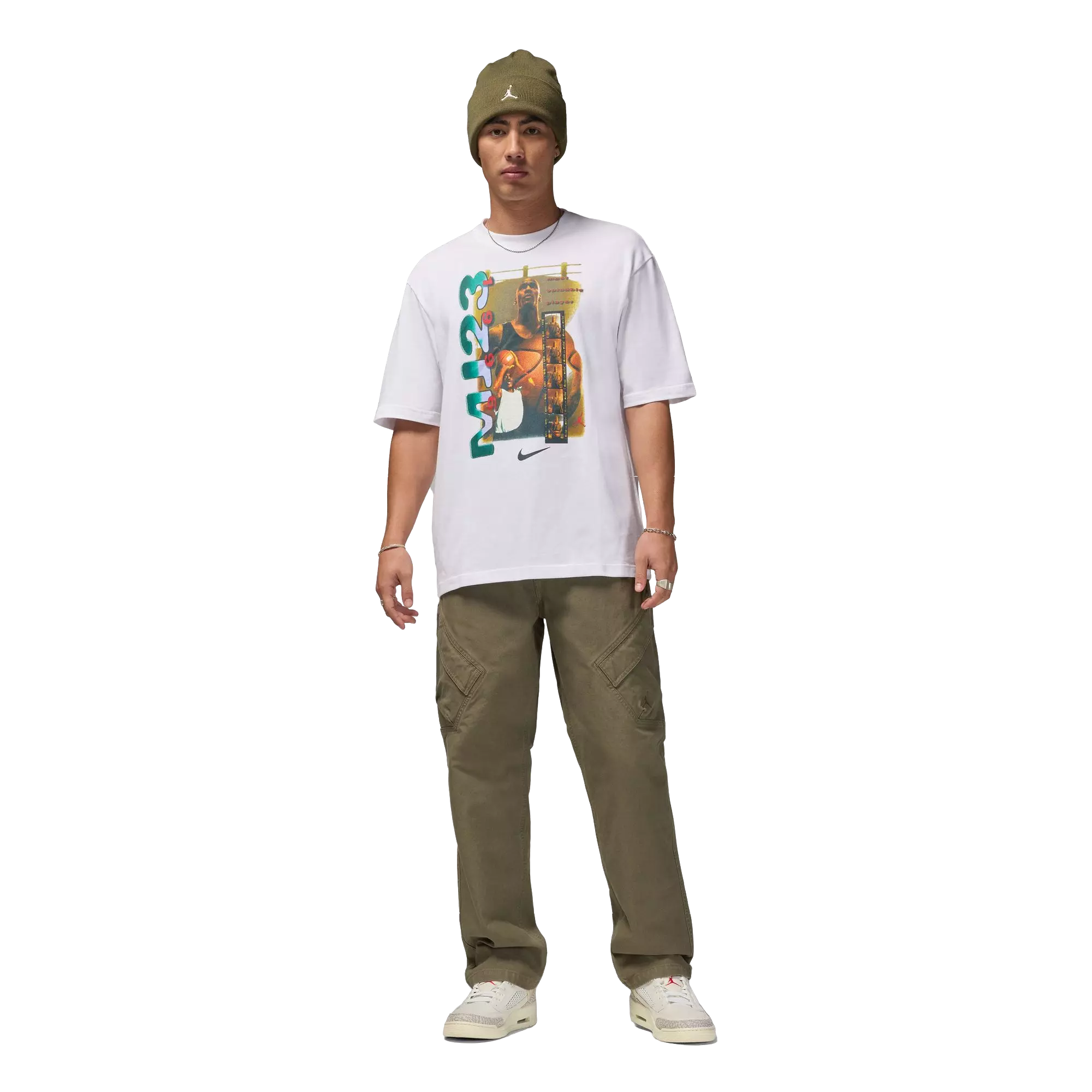 Jordan Men's SST Washed Tee-White - WHITE