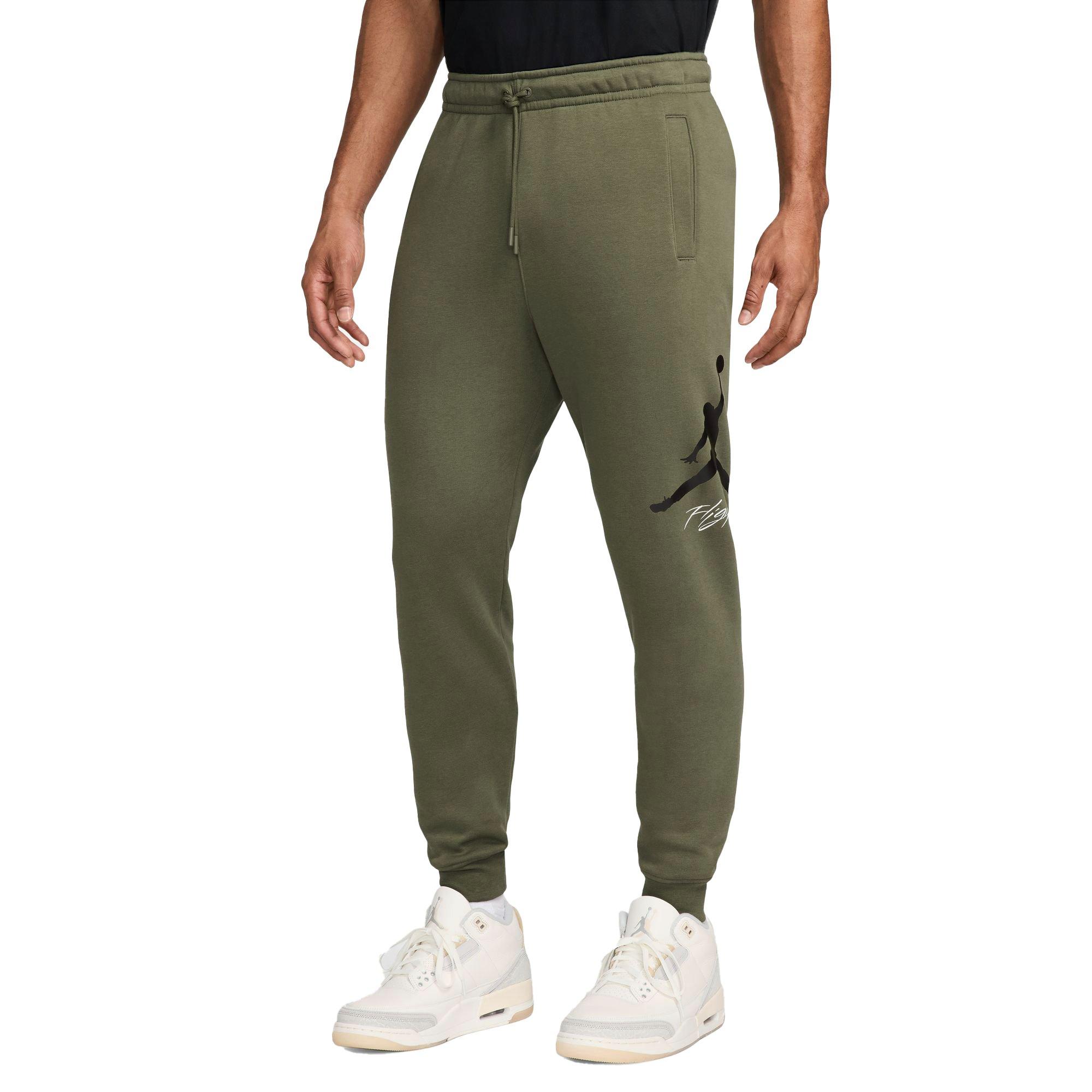 Jordan Men's Essentials Fleece Baseline Pants - OLIVE