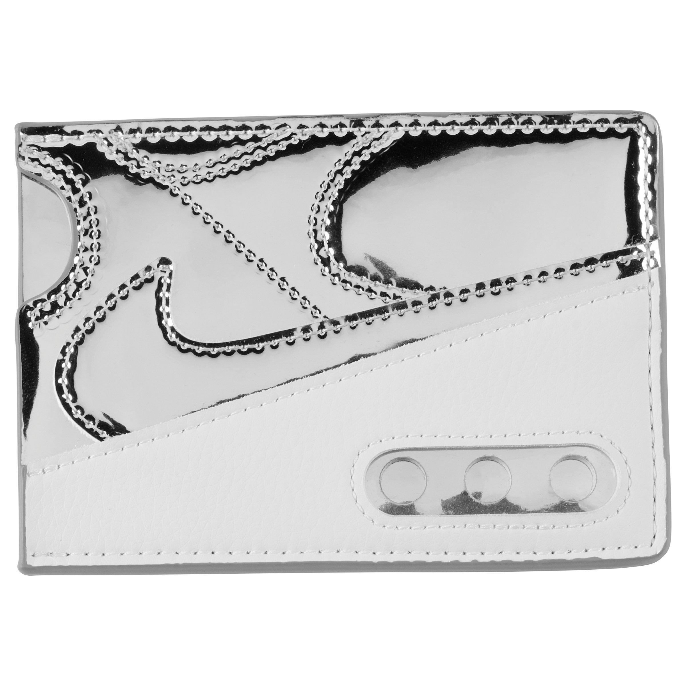 Nike Air Max 90 Chrome Card Wallet - WHITE/SILVER