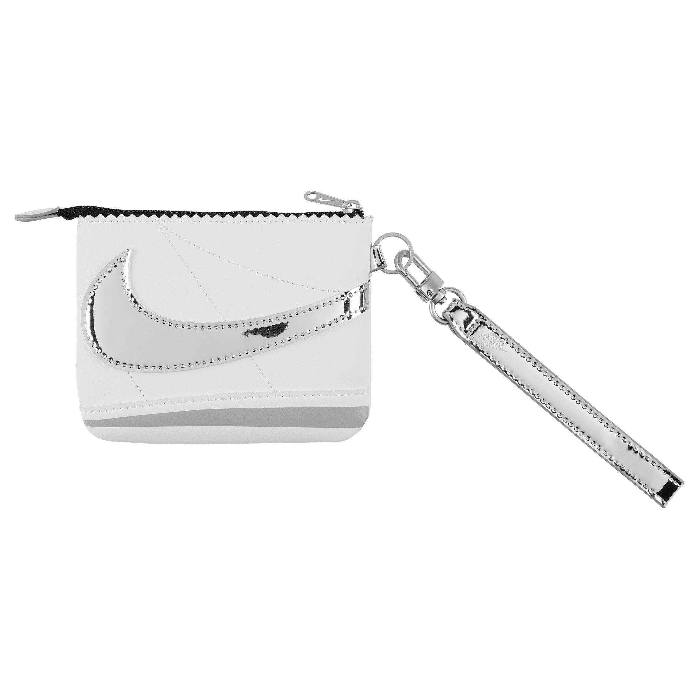 Nike Icon Cortez Chrome Wristlet - WHITE/SILVER