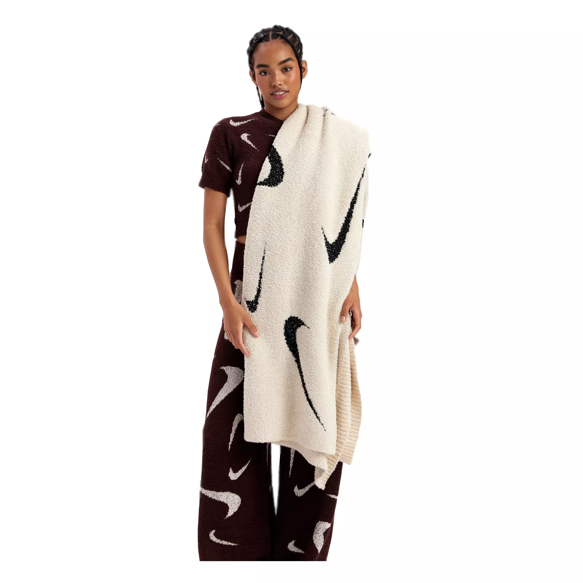 Nike Sportswear Phoenix Cozy Knit Blanket - TAN