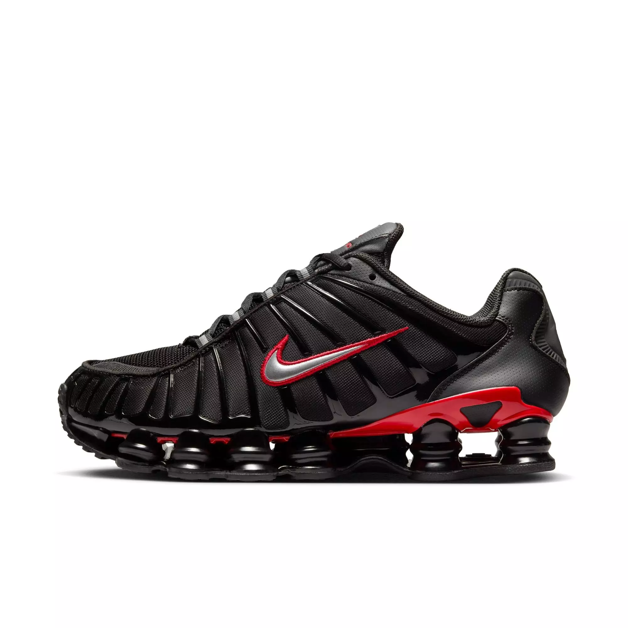 Nike Shox TL "Black/Metallic Silver/University Red" Men's Shoe - BLACK/RED/SILVER