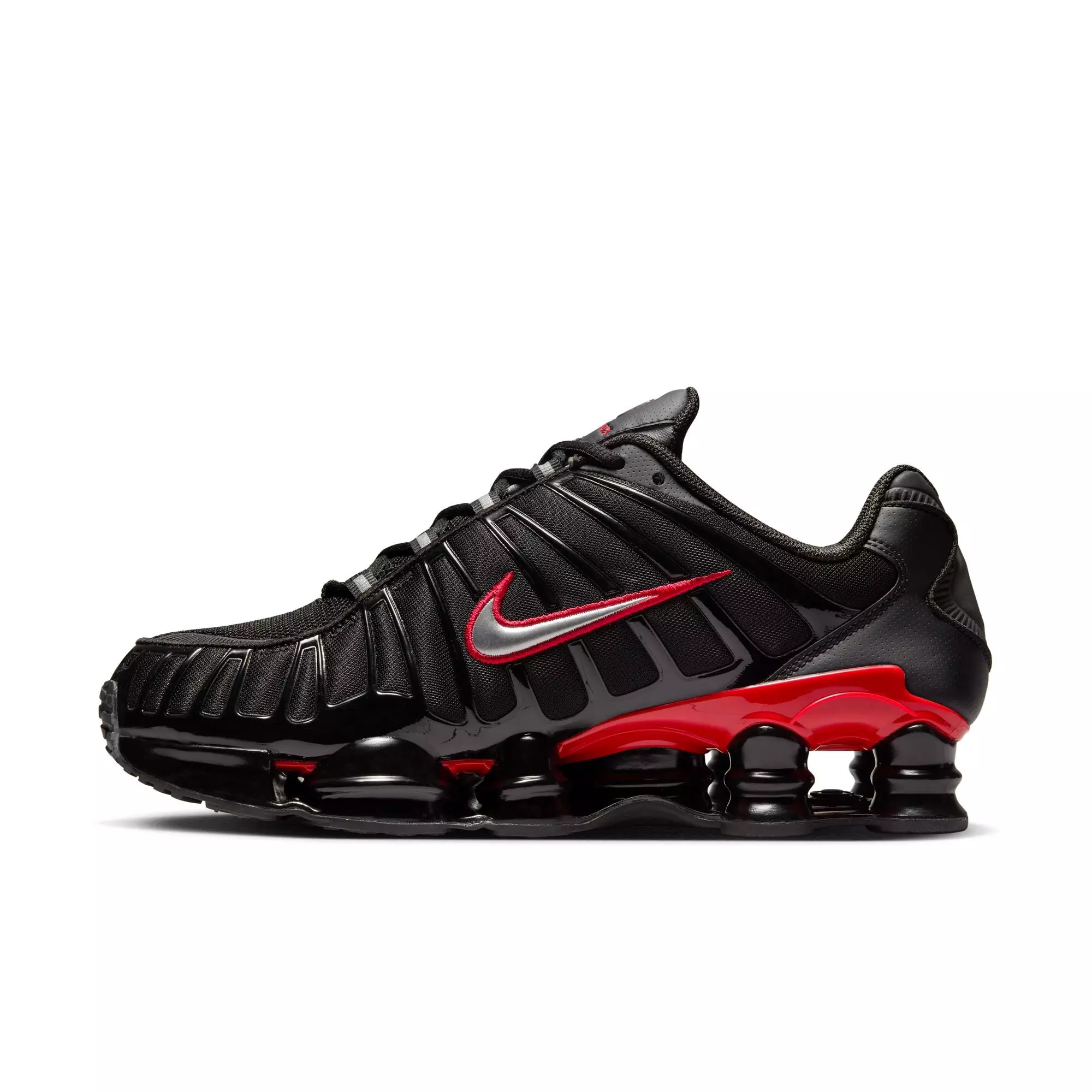 Nike Shox TL "Black/Metallic Silver/University Red" Men's Shoe - BLACK/RED/SILVER
