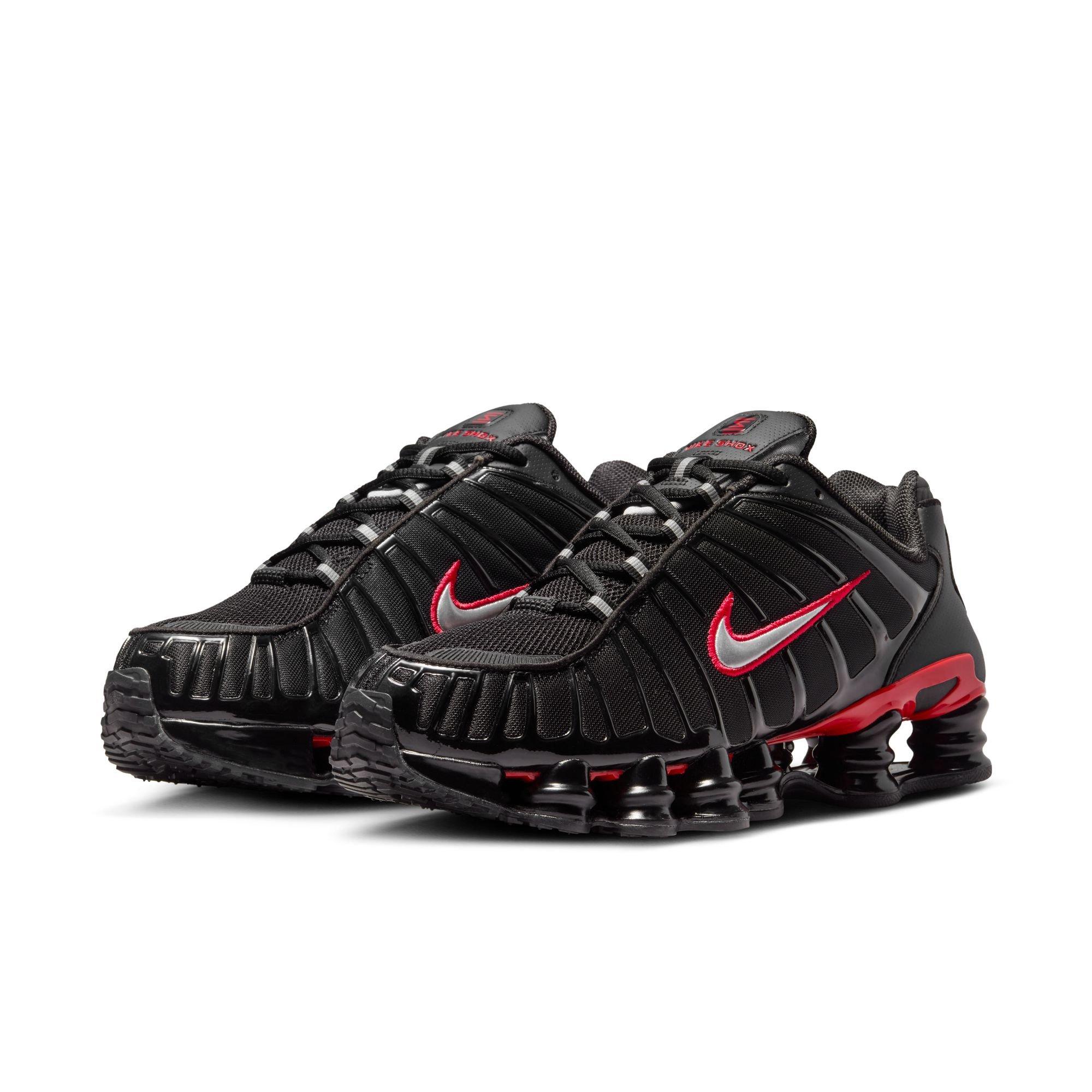Nike Shox TL "Black/Metallic Silver/University Red" Men's Shoe - BLACK/RED/SILVER Thumbnail View 5